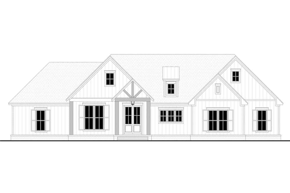 Home Plan Front Elevation of this 3-Bedroom,2249 Sq Ft Plan -142-1246