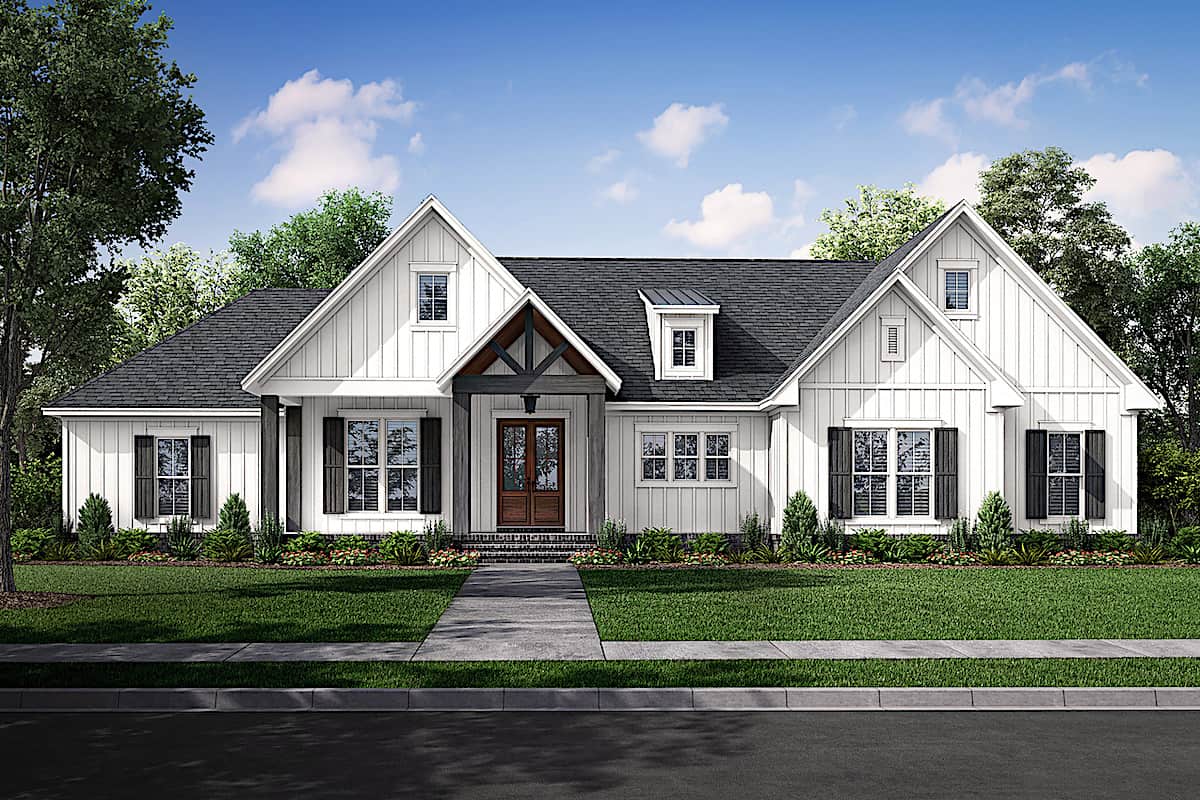 Contemporary home (ThePlanCollection: Plan #142-1246)