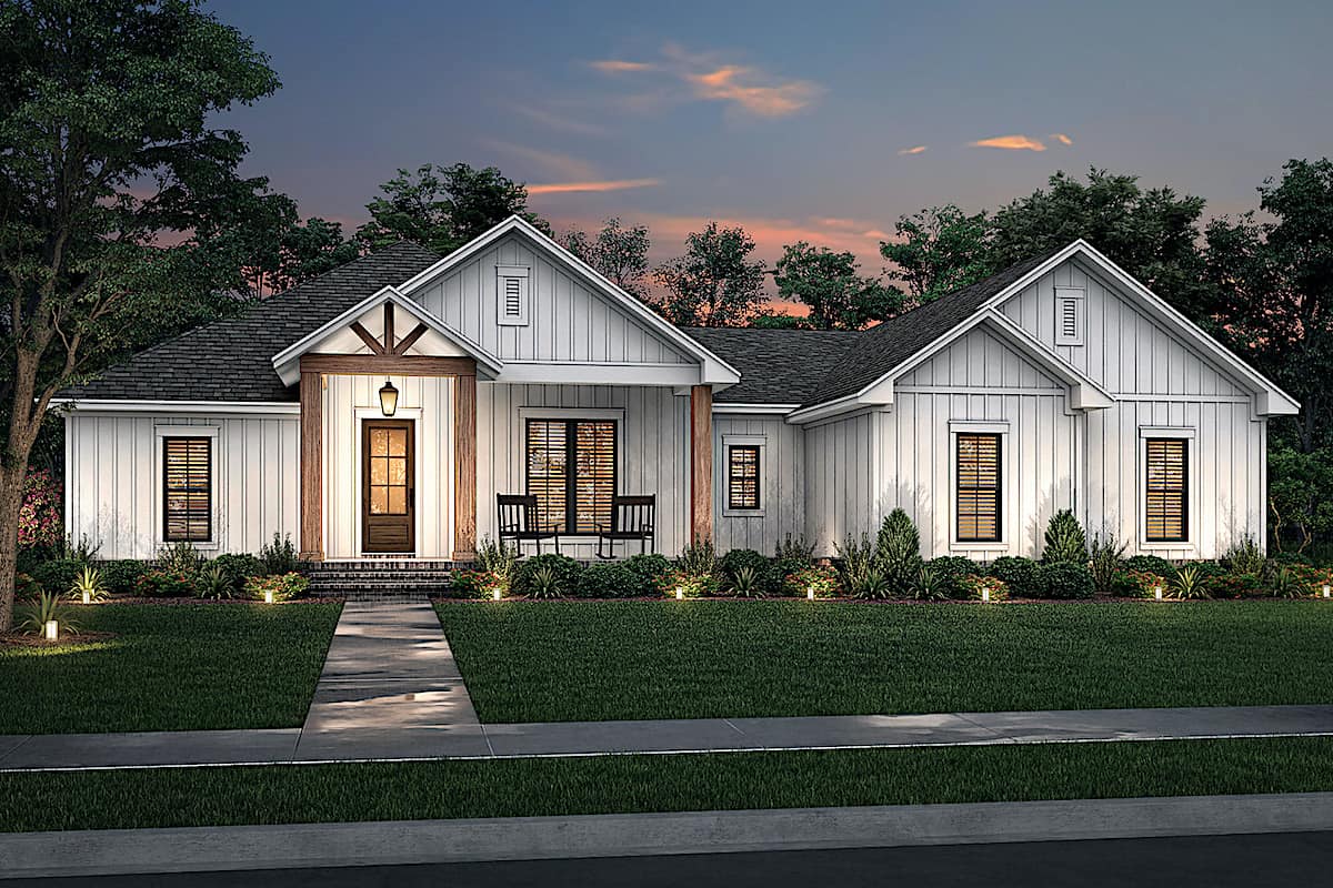 Home at Night of this 3-Bedroom, 2339 Sq Ft Plan - 142-1247