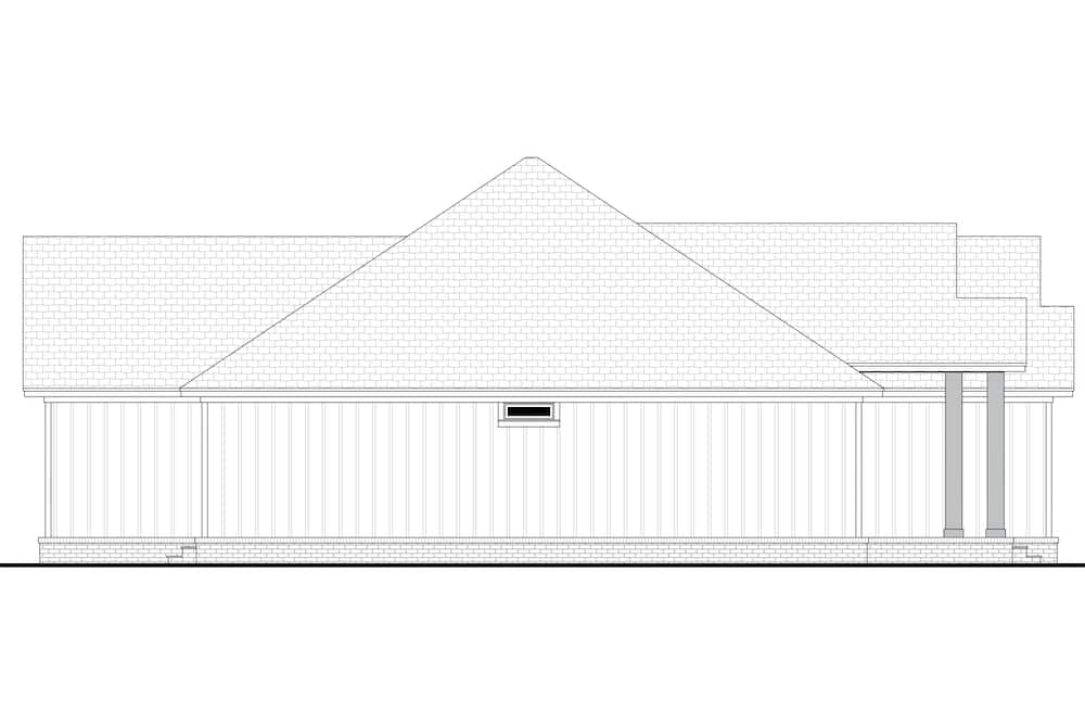 Home Plan Left Elevation of this 3-Bedroom,2339 Sq Ft Plan -142-1247