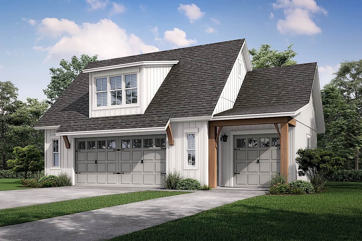 Garage plan (ThePlanCollection: Plan #142-1248)