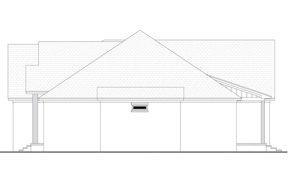 Home Plan Right Elevation of this 3-Bedroom,2002 Sq Ft Plan -142-1251
