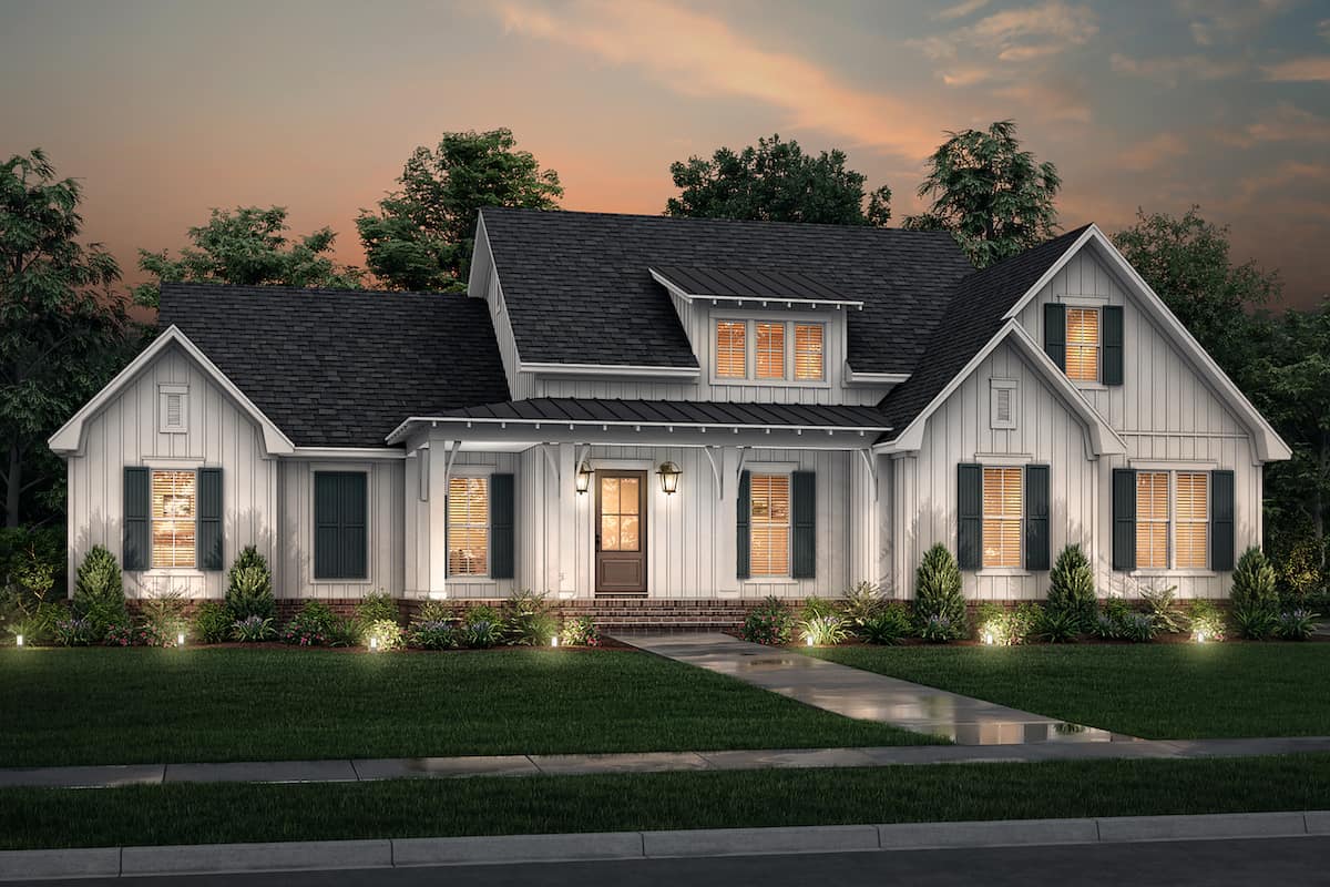Home at Night of this 3-Bedroom, 2431 Sq Ft Plan - 142-1254