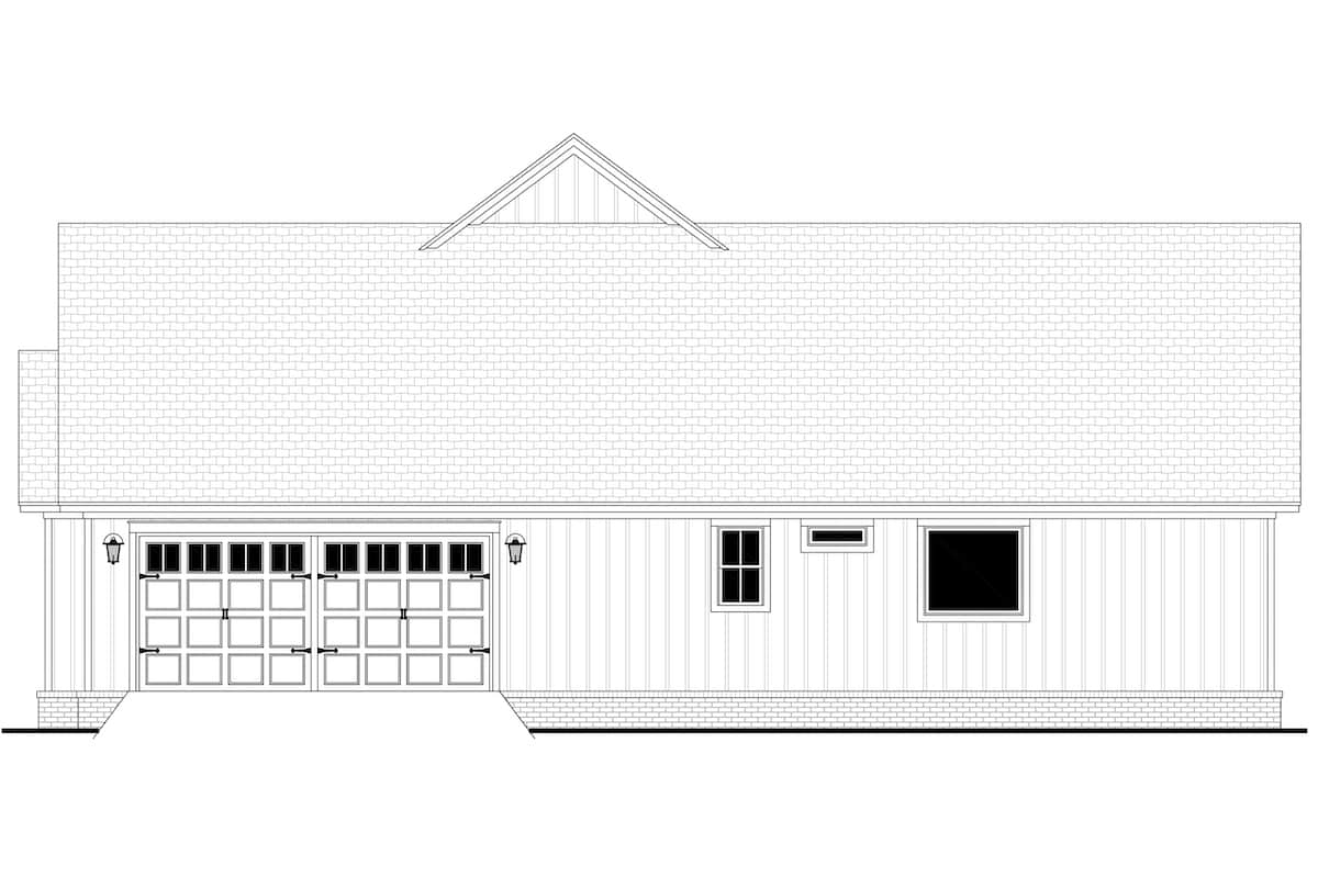 Home Plan Right Elevation of this 3-Bedroom,2431 Sq Ft Plan -142-1254