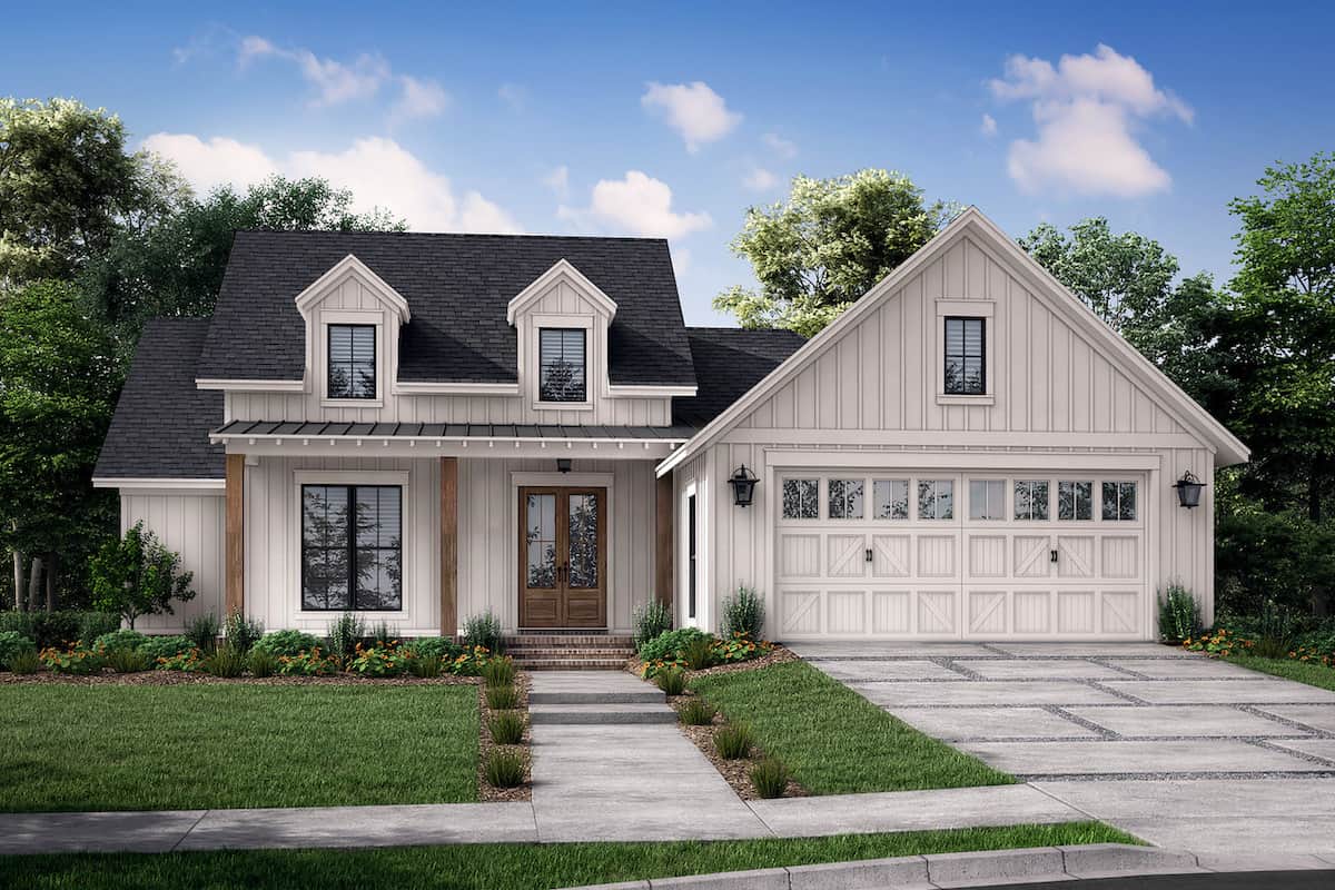 Ranch home (ThePlanCollection: Plan #142-1258)