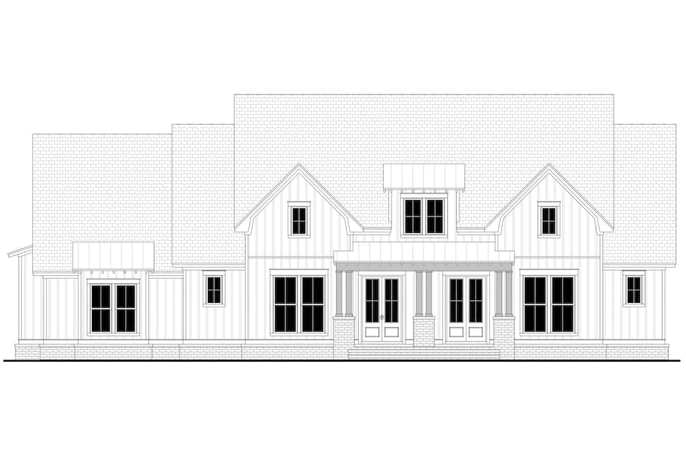 Home Plan Front Elevation of this 3-Bedroom,2668 Sq Ft Plan -142-1259