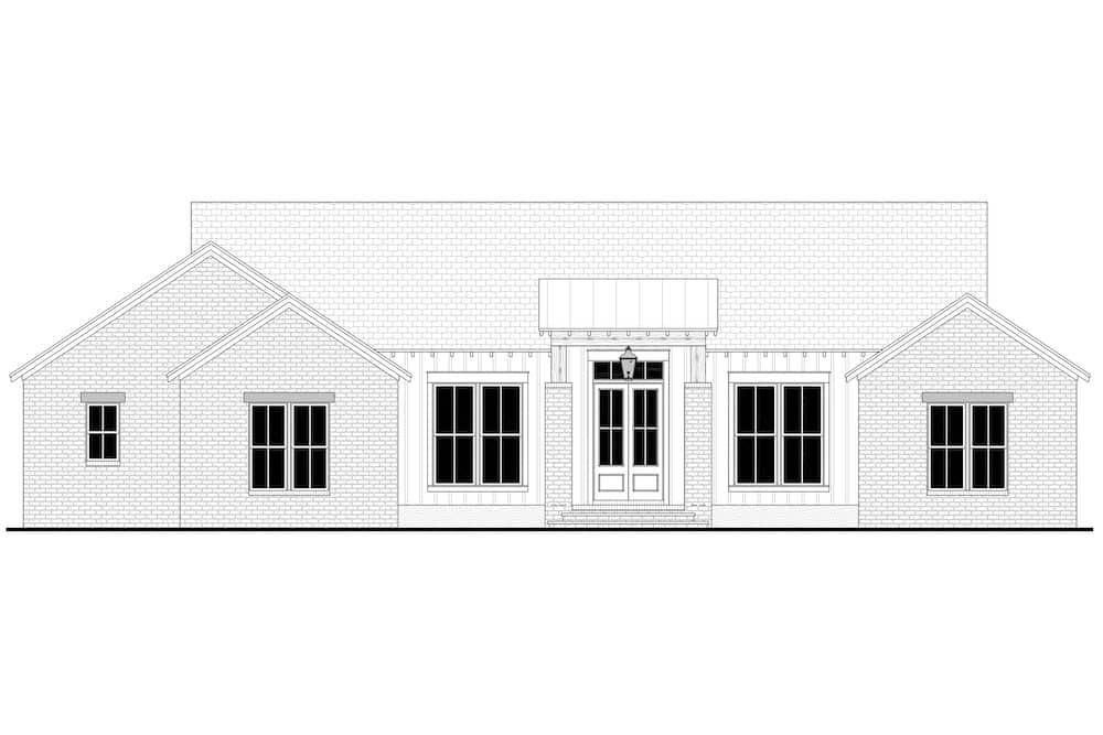 Home Plan Front Elevation of this 3-Bedroom,1998 Sq Ft Plan -142-1262