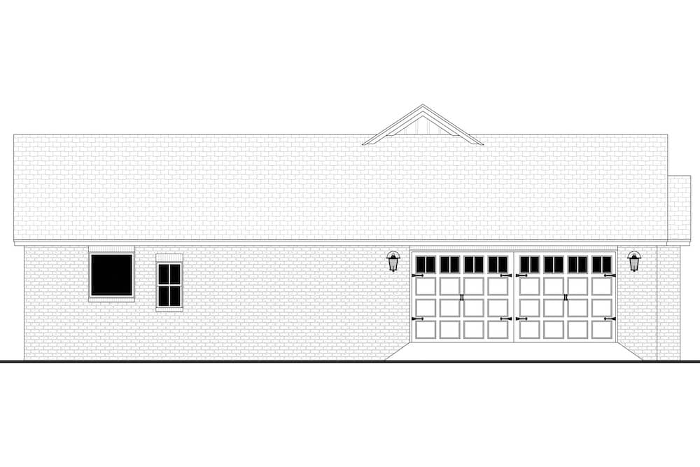 Home Plan Left Elevation of this 3-Bedroom,1998 Sq Ft Plan -142-1262