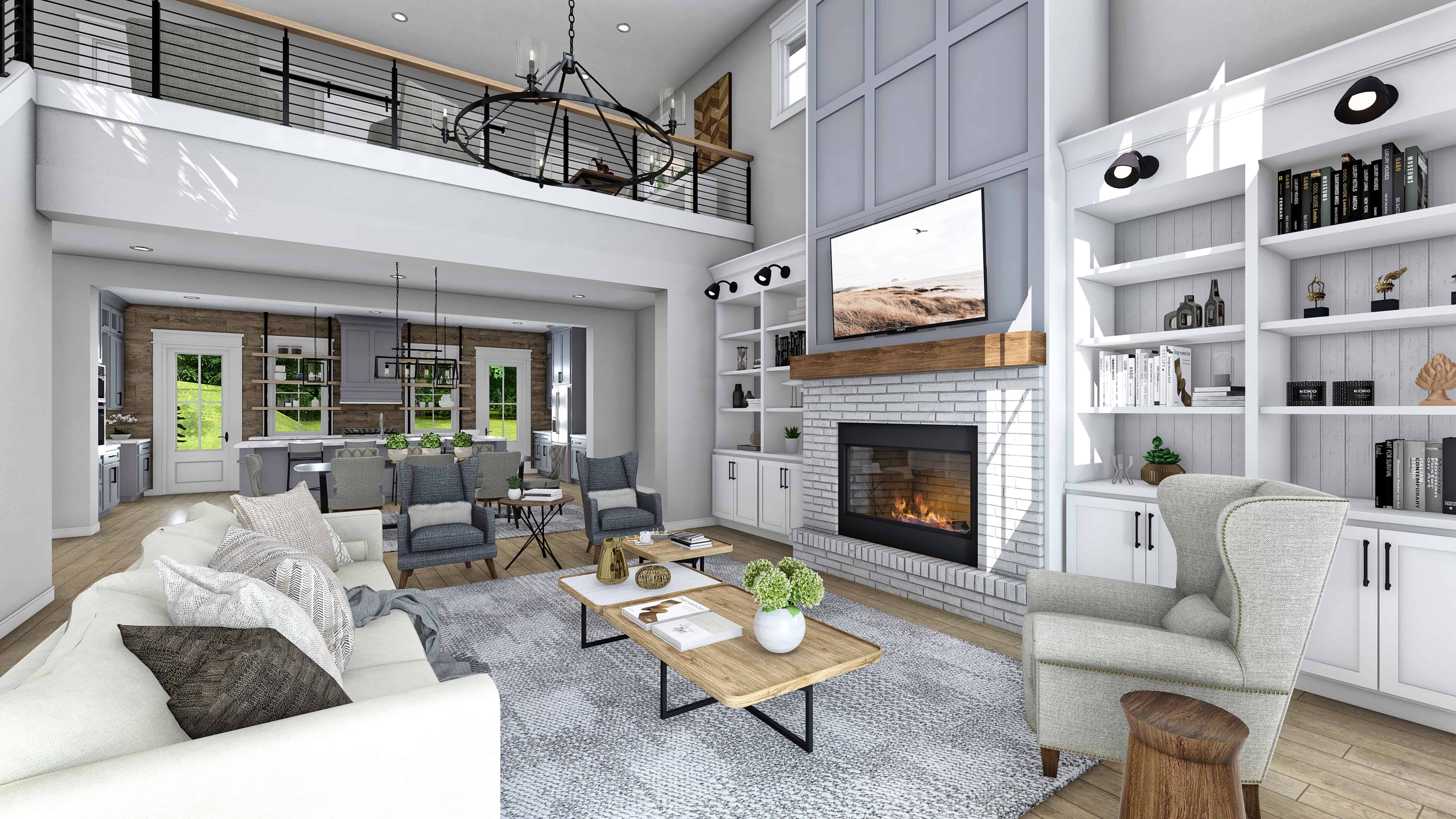 Great Room of this 4-Bedroom,2992 Sq Ft Plan -142-1269