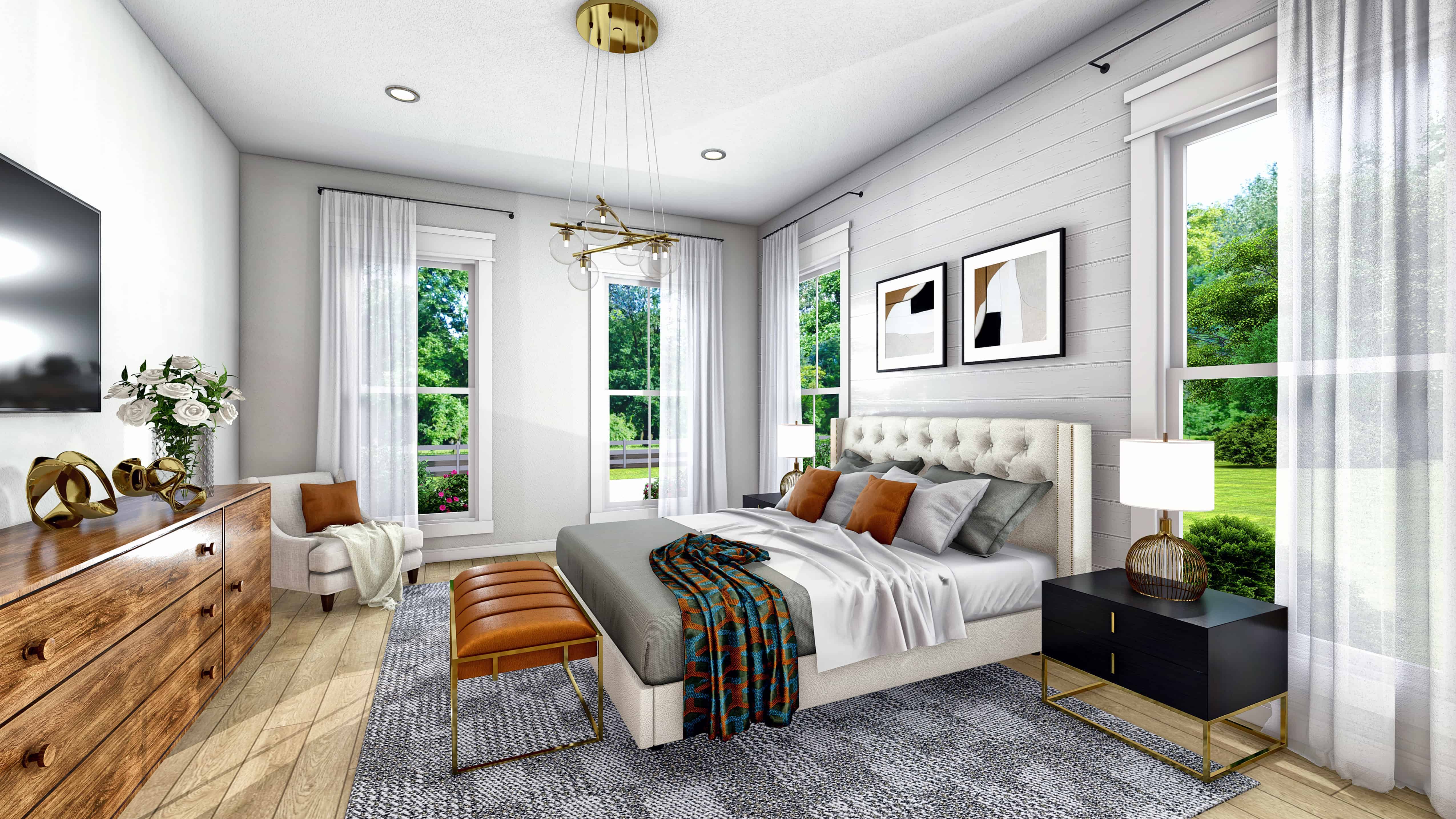 Master Bedroom of this 4-Bedroom,2992 Sq Ft Plan -142-1269