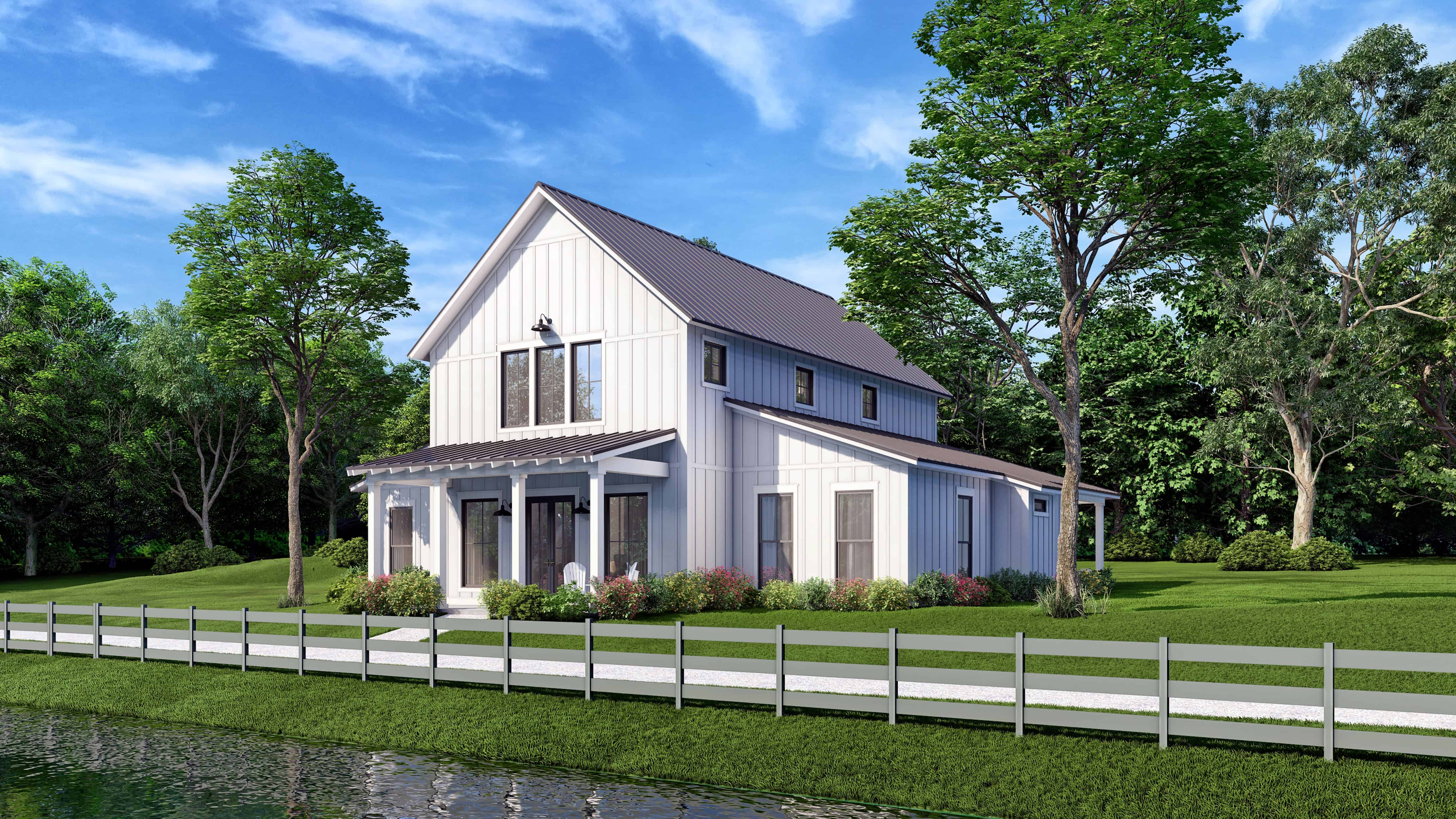 Front View of this 4-Bedroom,2992 Sq Ft Plan -142-1269