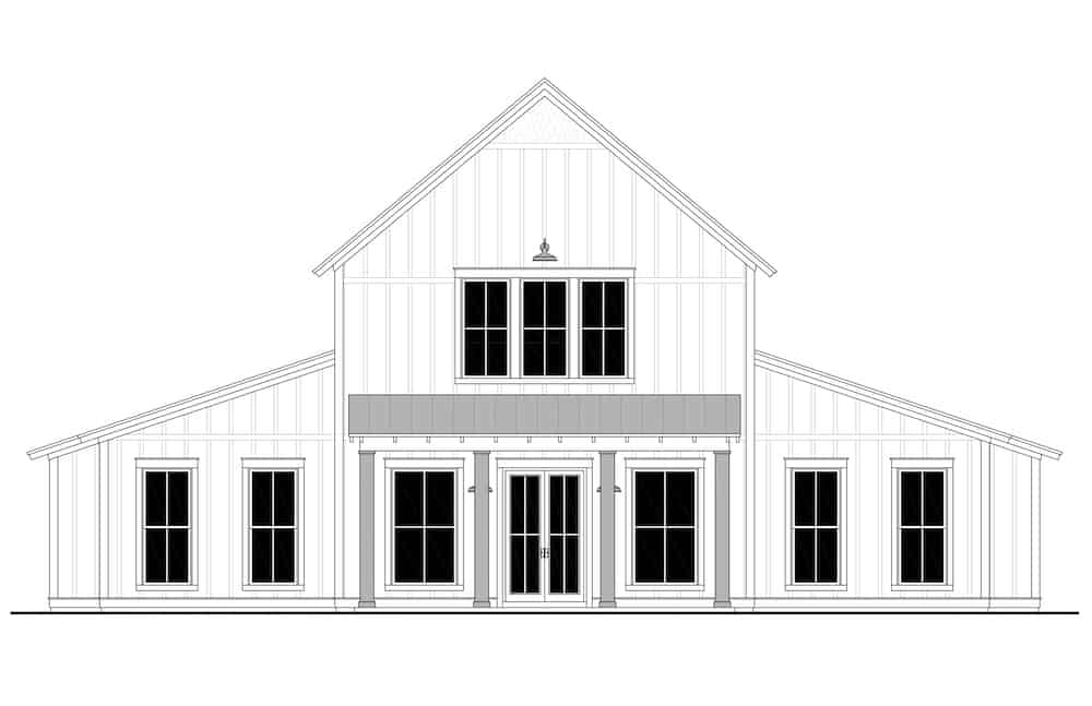 Home Plan Front Elevation of this 4-Bedroom,2392 Sq Ft Plan -142-1269