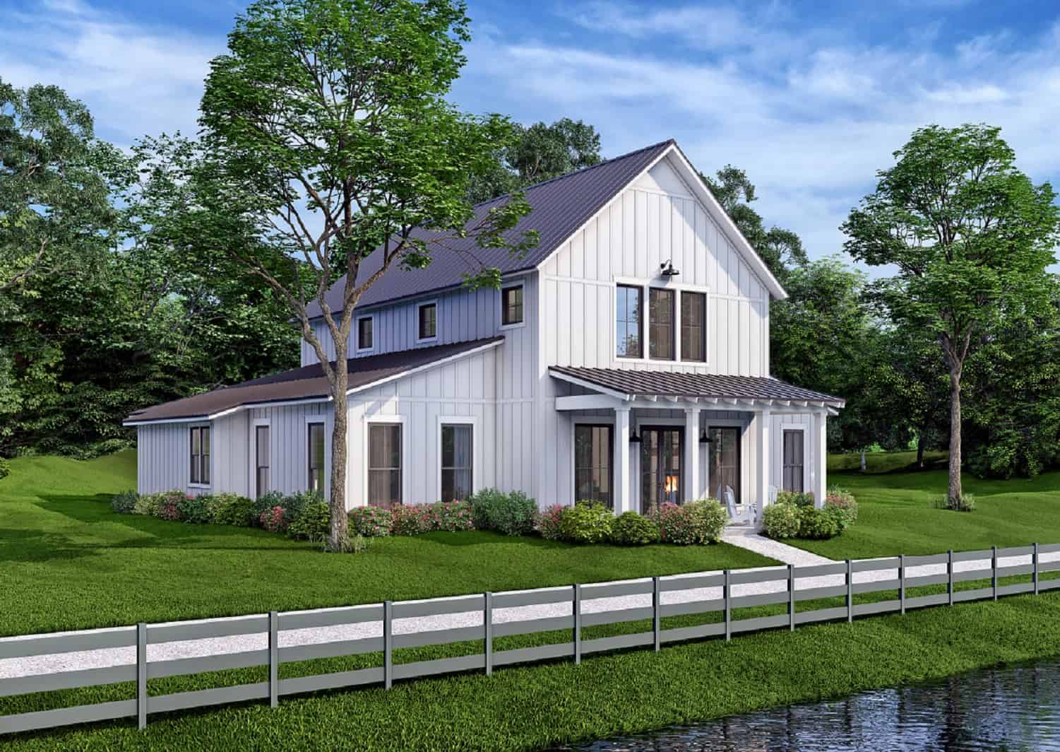 Barn Style house (ThePlanCollection: Plan #142-1269)