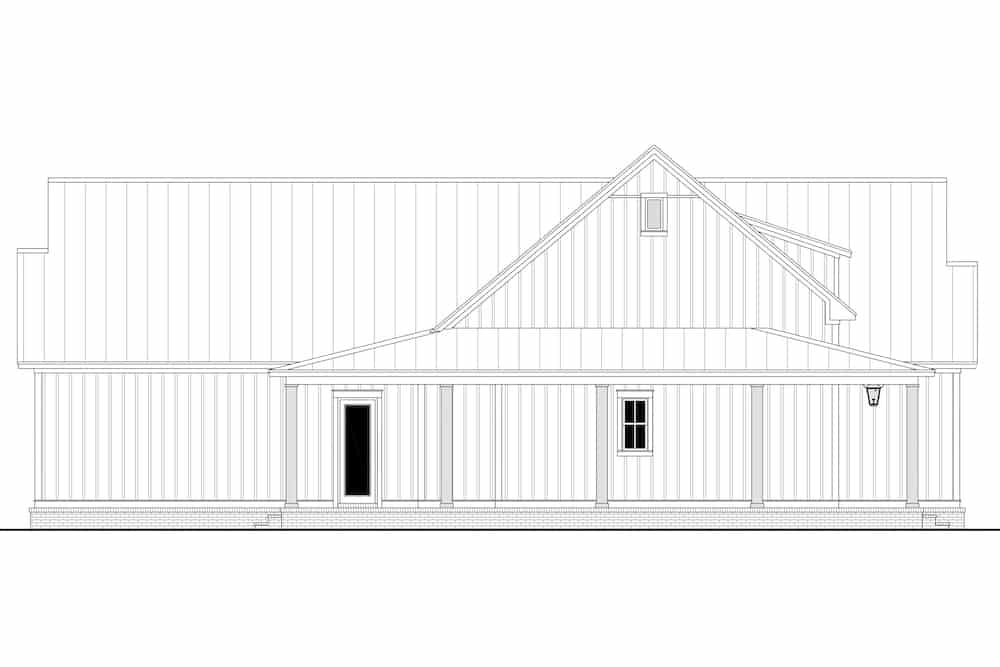 Home Plan Left Elevation of this 3-Bedroom,2428 Sq Ft Plan -142-1272