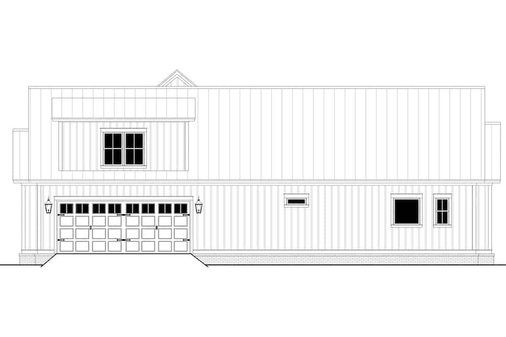 Home Plan Right Elevation of this 3-Bedroom,2428 Sq Ft Plan -142-1272