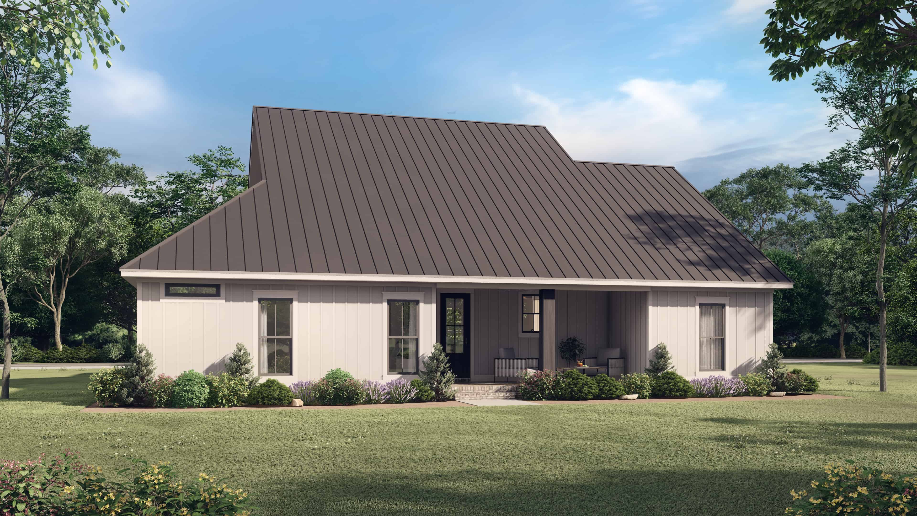 Rear View of this 3-Bedroom,1956 Sq Ft Plan -142-1273