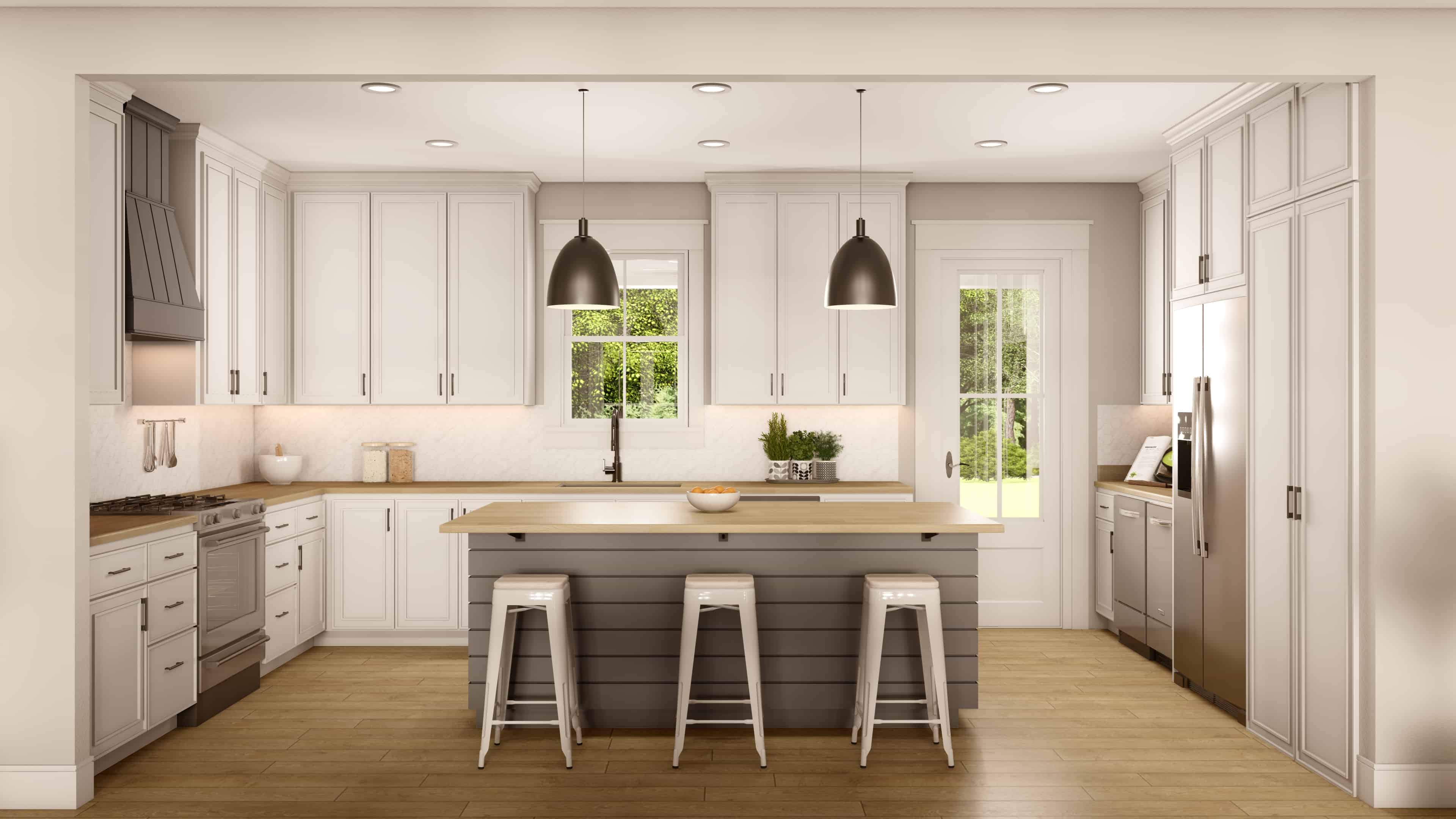 Kitchen: Breakfast Bar of this 3-Bedroom,1956 Sq Ft Plan -142-1273