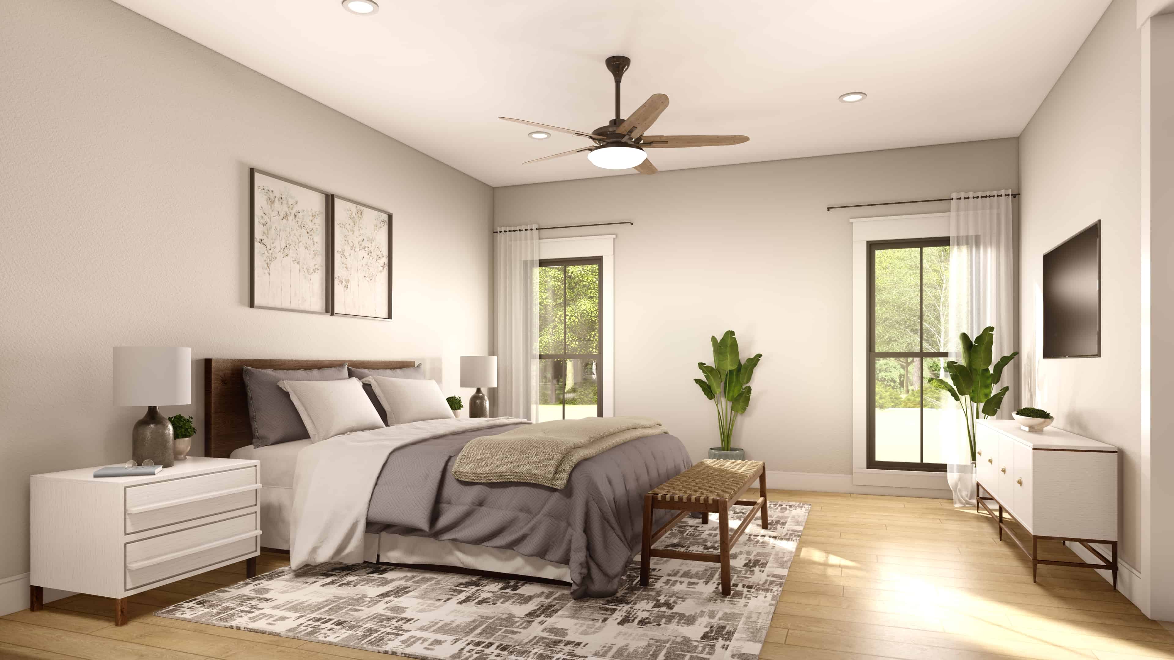 Master Bedroom of this 3-Bedroom,1956 Sq Ft Plan -142-1273