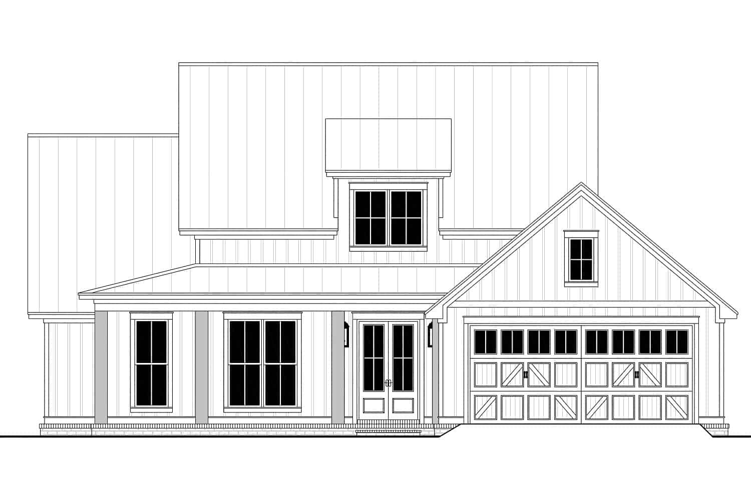 Home Plan Front Elevation of this 3-Bedroom,1956 Sq Ft Plan -142-1273