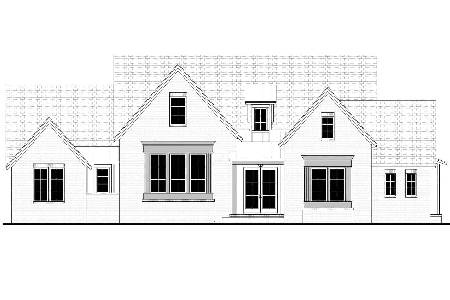 Home Plan Front Elevation of this 3-Bedroom,2470 Sq Ft Plan -142-1274