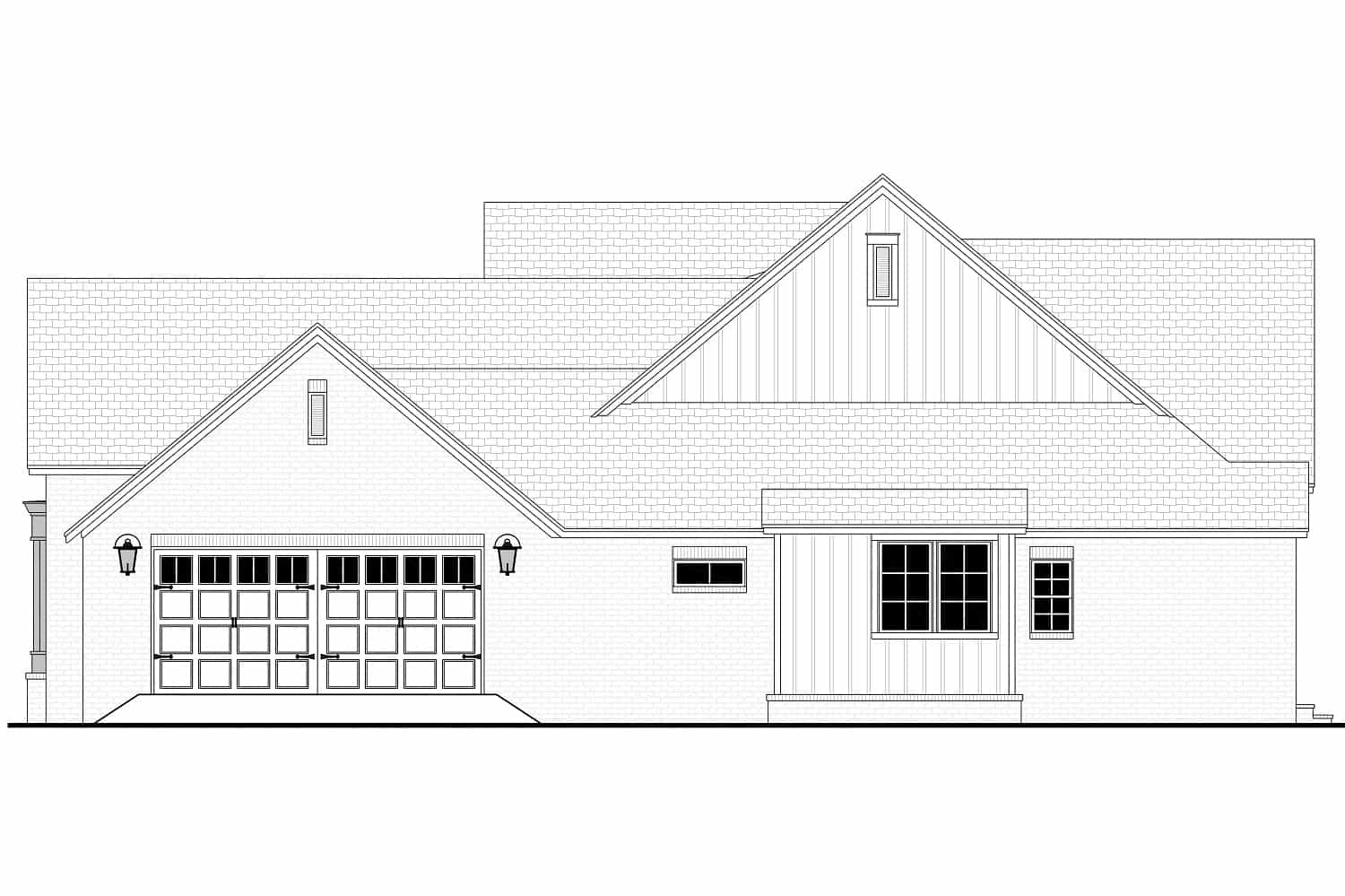 Home Plan Right Elevation of this 3-Bedroom,2470 Sq Ft Plan -142-1274