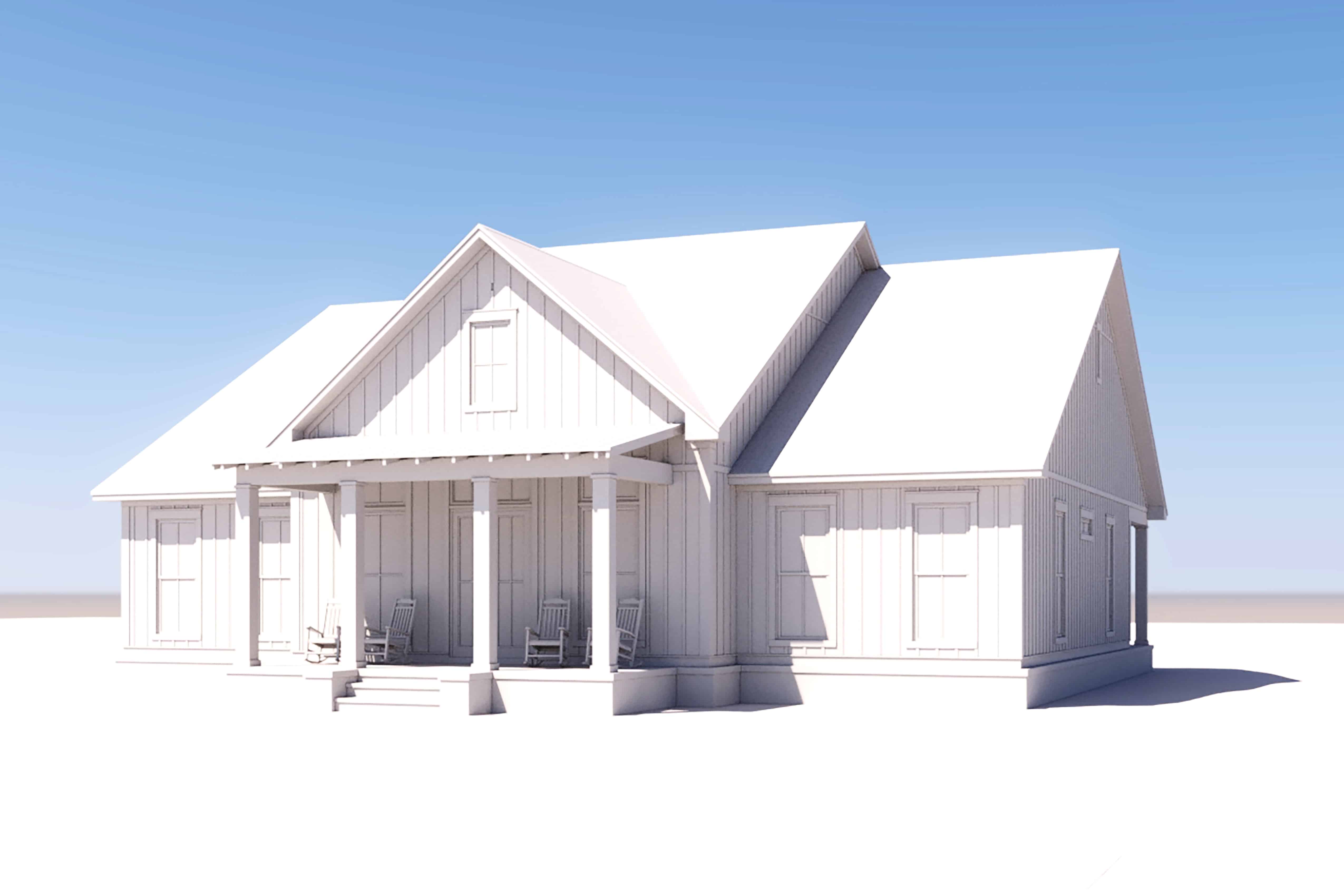 Right Side View of this 3-Bedroom, 2455 Sq Ft Plan - 142-1409