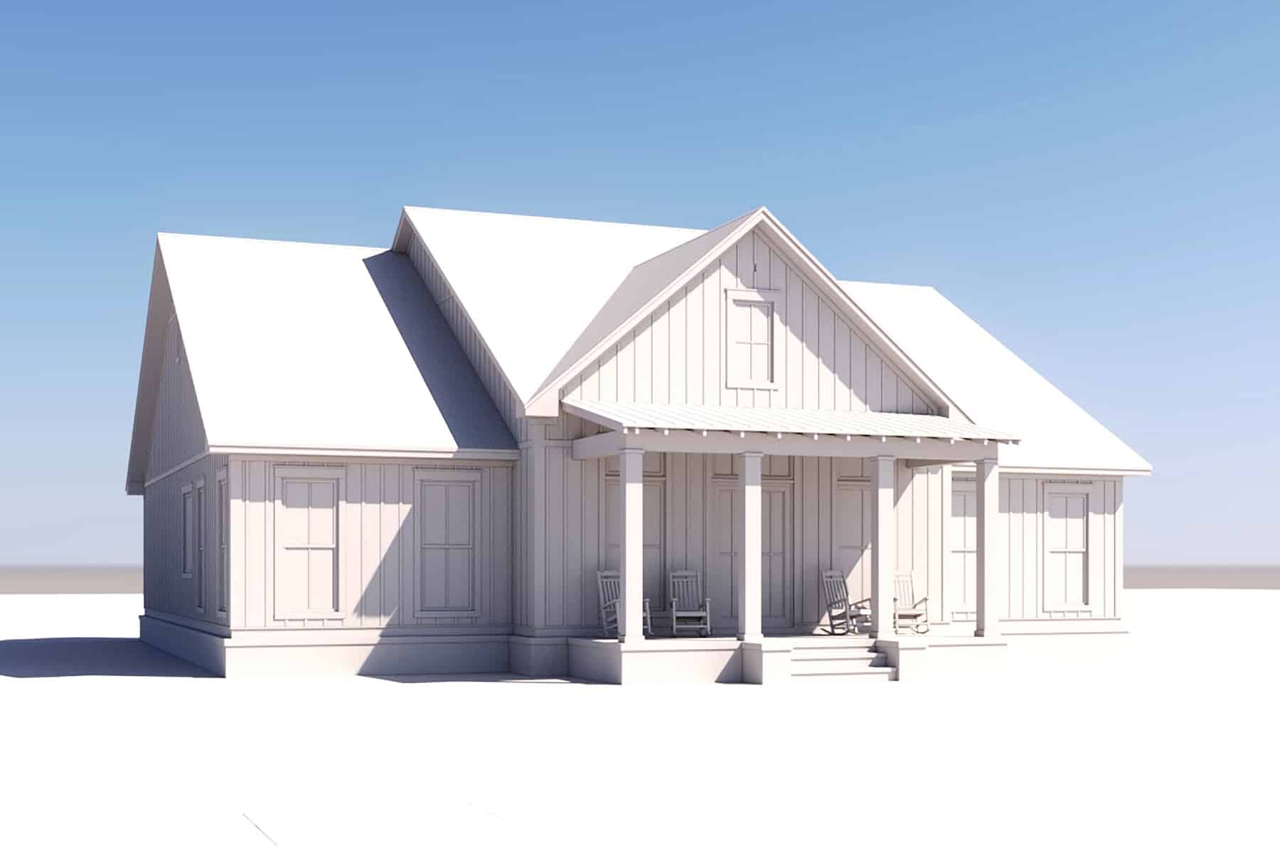Left Side View of this 3-Bedroom, 2455 Sq Ft Plan - 142-1409