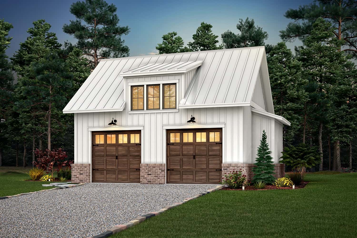 Garage of this 0-Bedroom, 772 Sq Ft Plan - 142-1412
