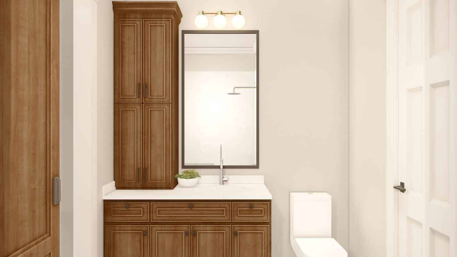 Bathroom of this 2-Bedroom, 1064 Sq Ft Plan - 142-1417