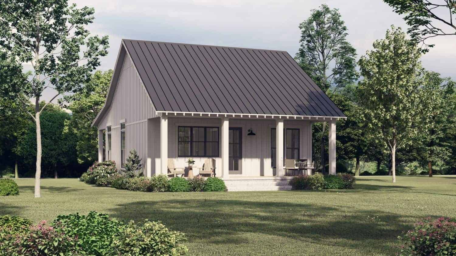 Front Door of this 2-Bedroom, 1064 Sq Ft Plan - 142-1417