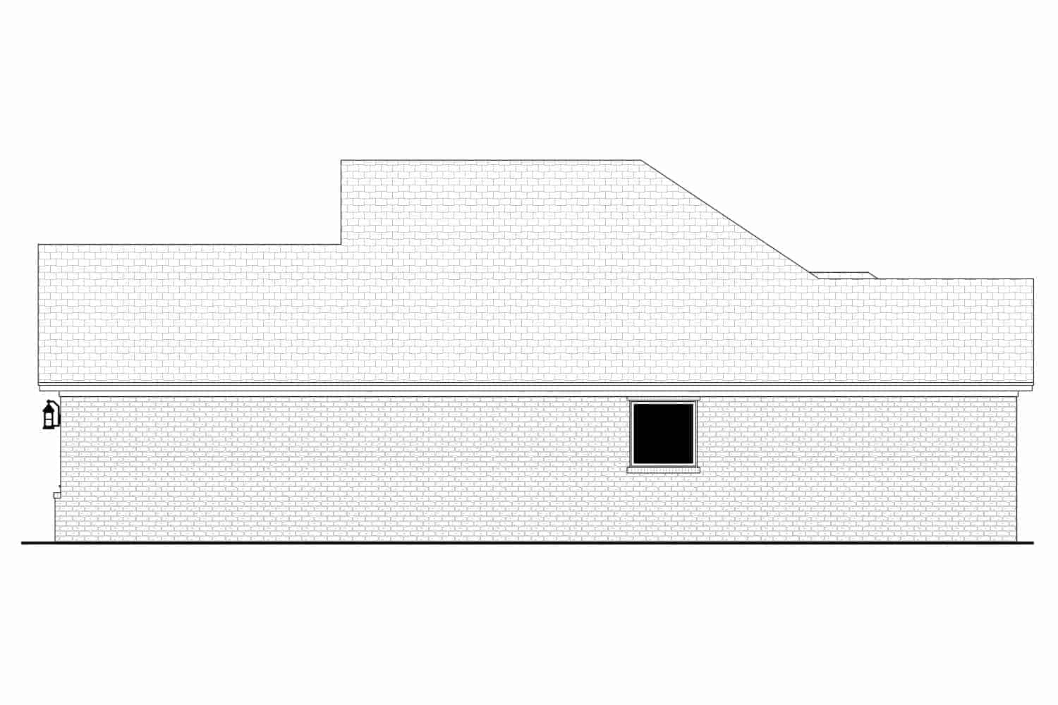Home Plan Right Elevation of this 4-Bedroom,1795 Sq Ft Plan -142-1419