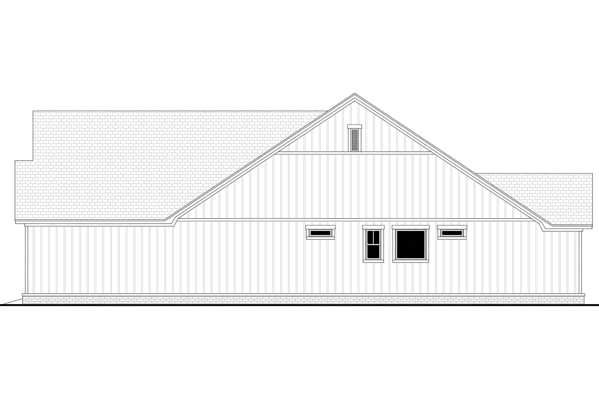 Home Plan Right Elevation of this 3-Bedroom,2241 Sq Ft Plan -142-1421