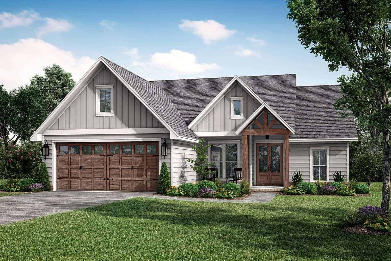 Front View of this 3-Bedroom, 1828 Sq Ft Plan - 142-1422
