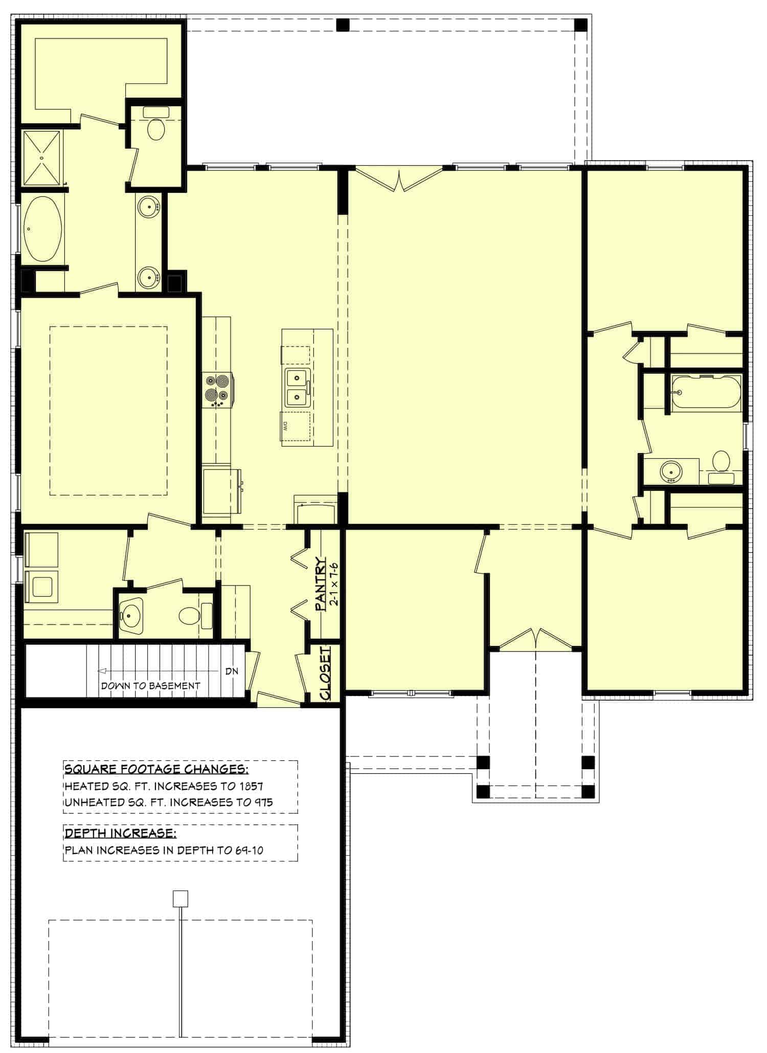 Basement of Country Plan #142-1422