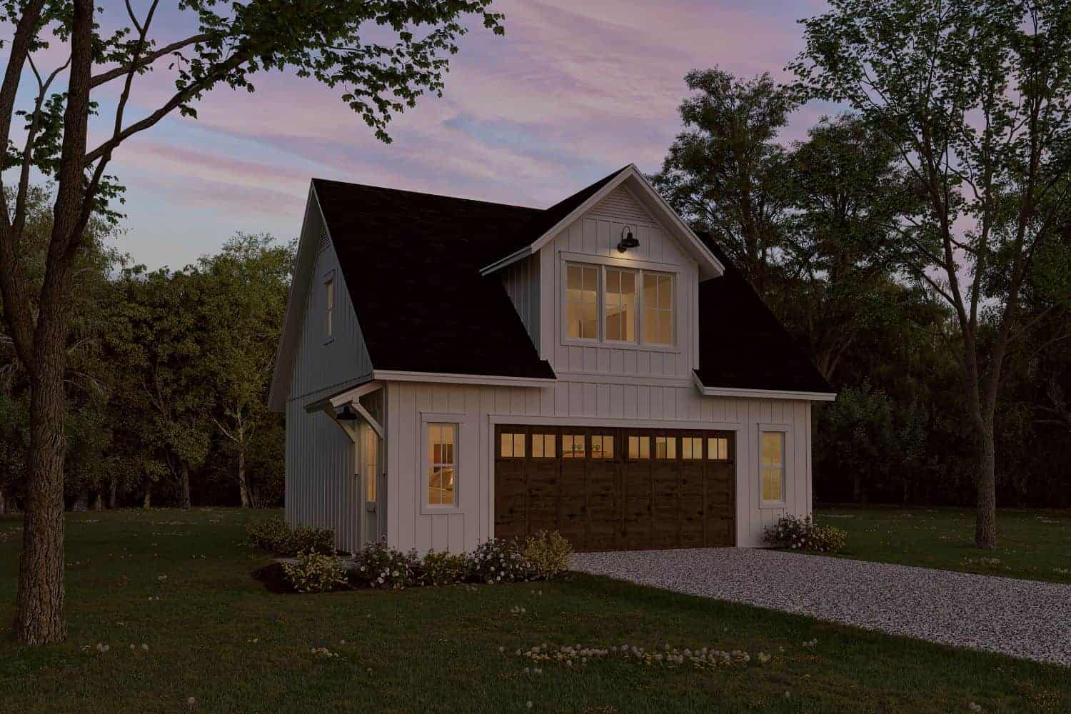 Front View of this 1-Bedroom, 525 Sq Ft Plan - 142-1427