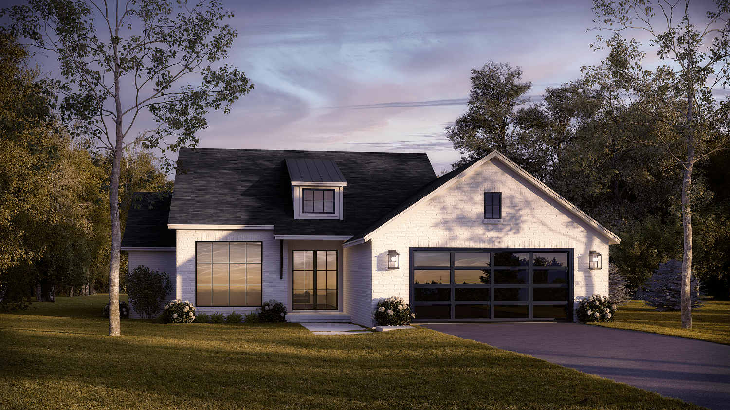 Home at Night of this 3-Bedroom, 1775 Sq Ft Plan - 142-1435