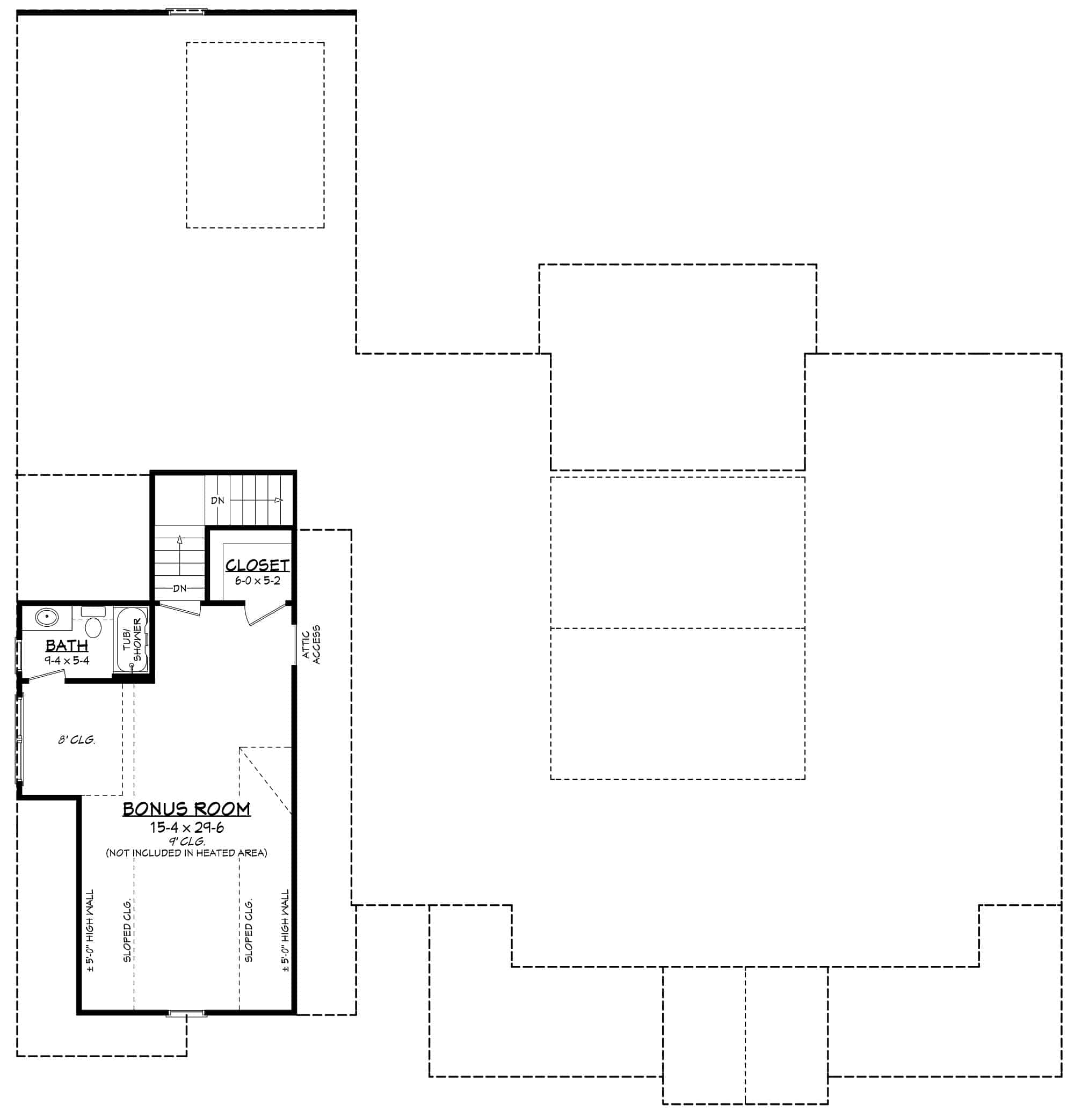 Bonus Room of Ranch Plan #142-1437