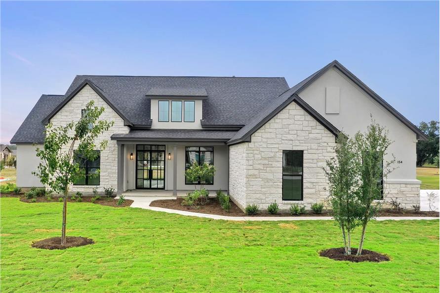 Front View of this 4-Bedroom,3055 Sq Ft Plan -142-1439