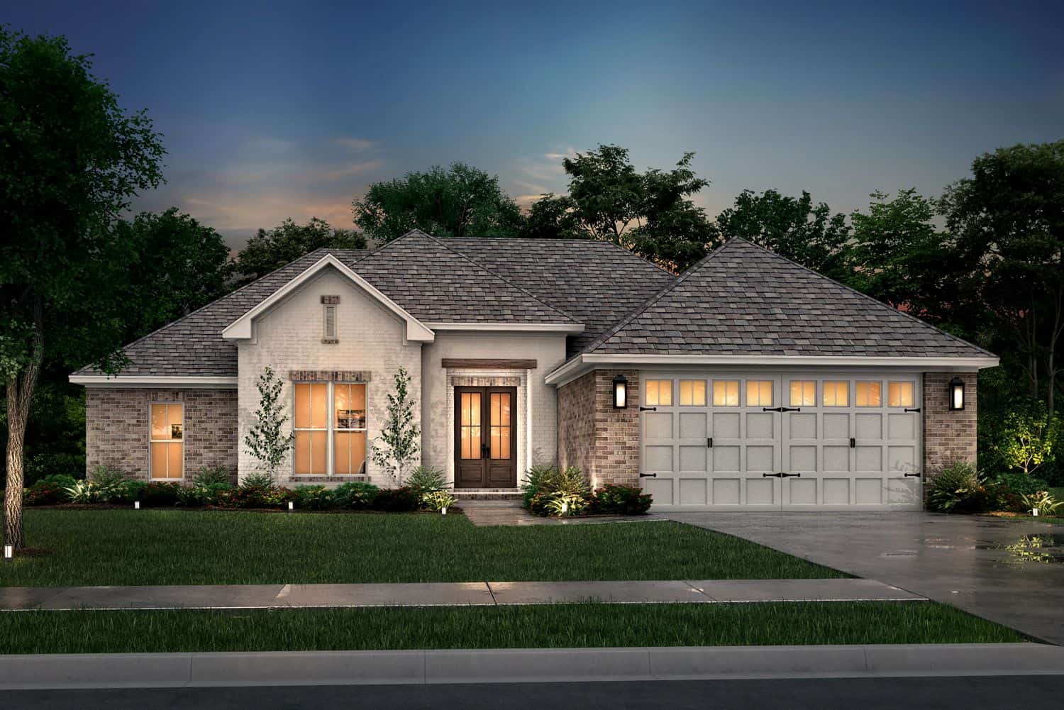 Front elevation of Traditional home (ThePlanCollection: House Plan #142-1441)