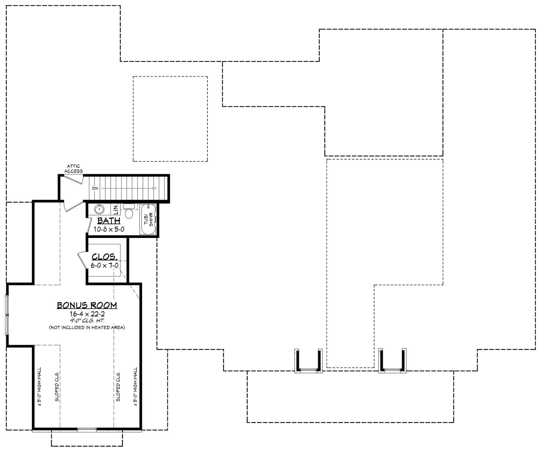 Bonus Room of Ranch Plan #142-1446