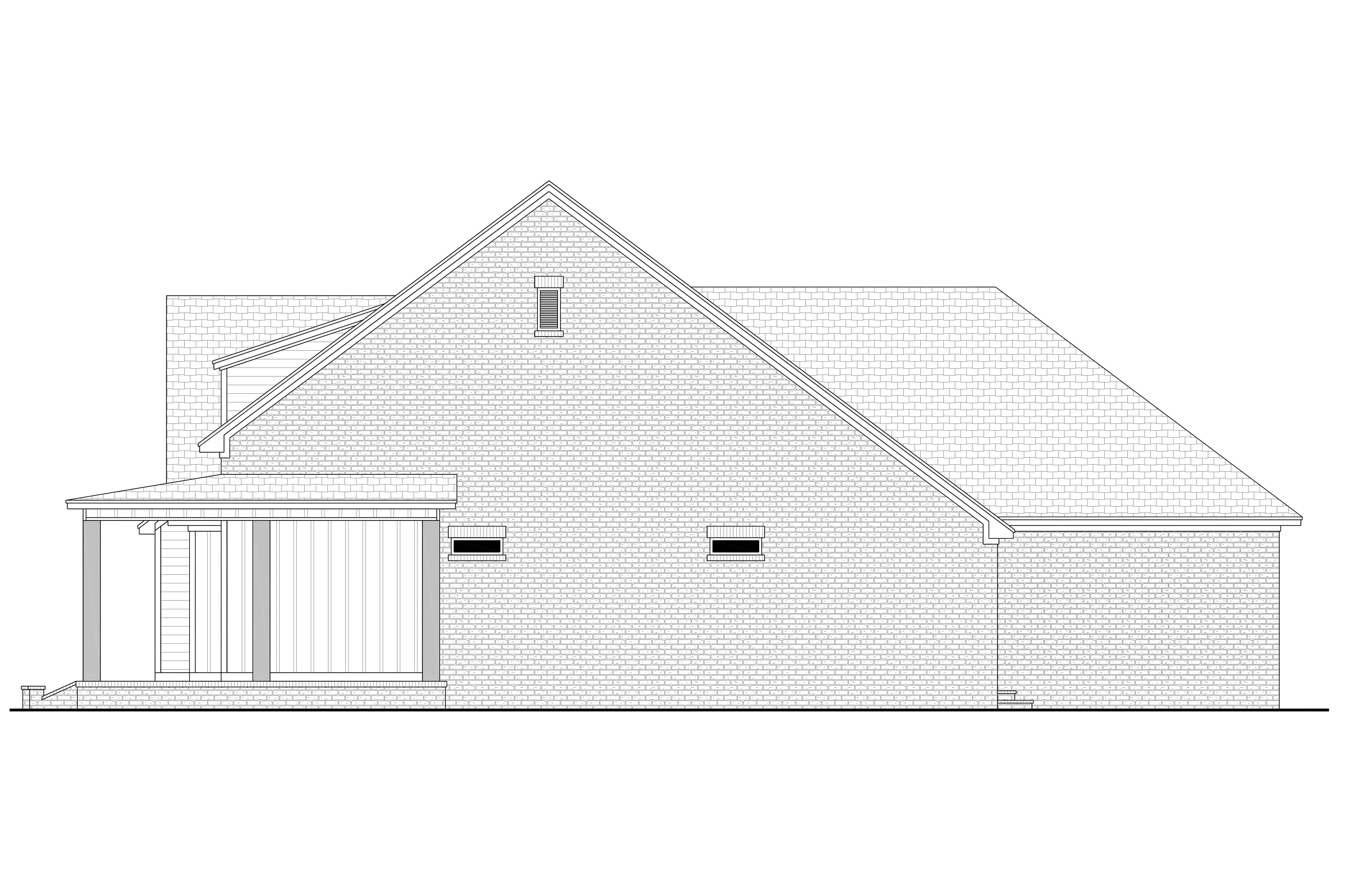 Home Plan Right Elevation of this 3-Bedroom,2394 Sq Ft Plan -142-1447