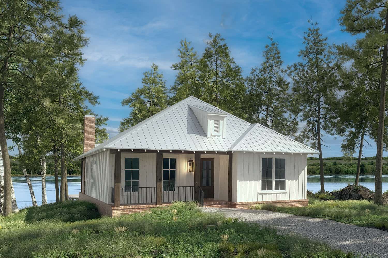 Front elevation of Country home (ThePlanCollection: House Plan #142-1449)
