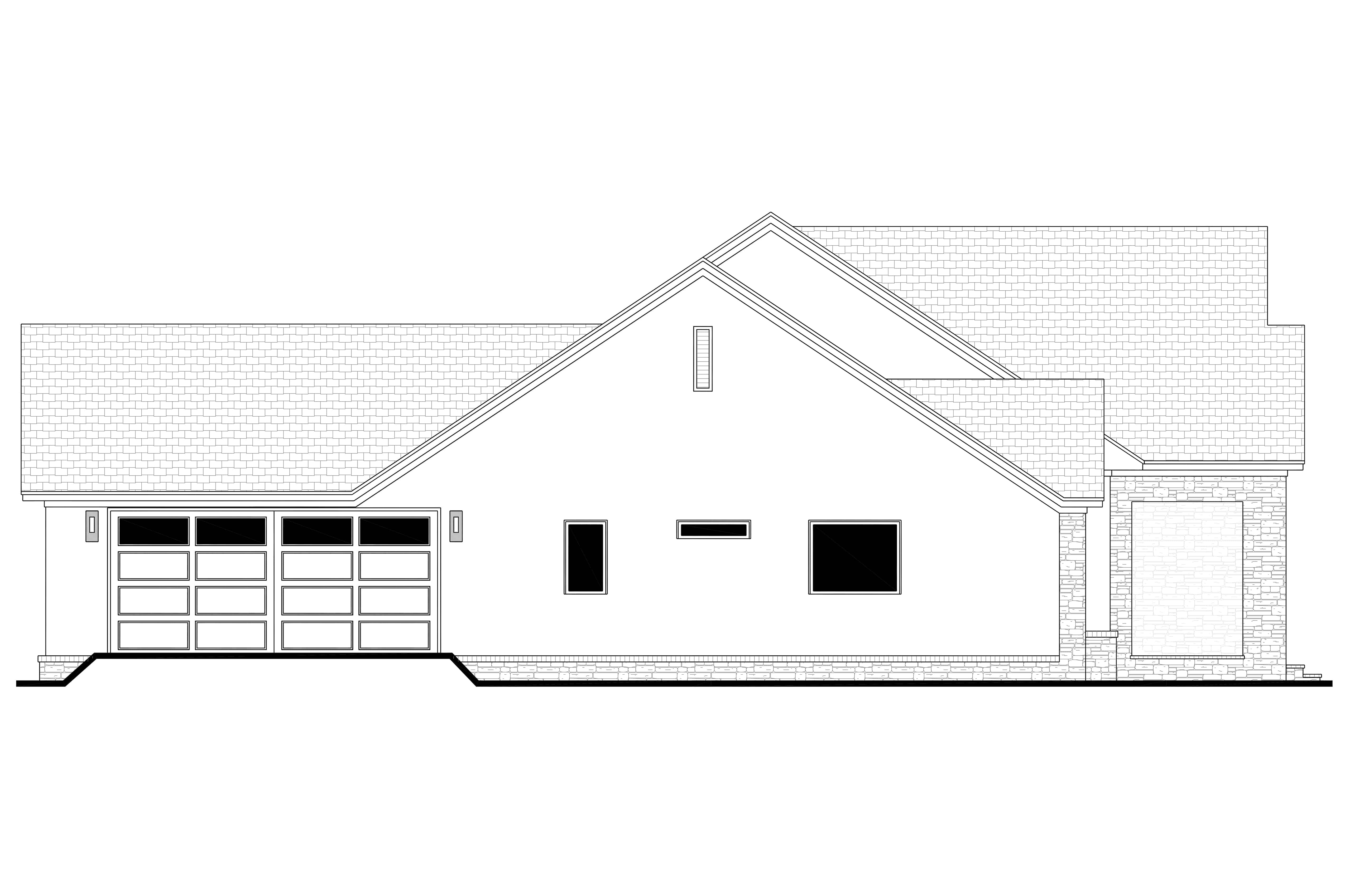 Home Plan Left Elevation of this 3-Bedroom,2295 Sq Ft Plan -142-1452