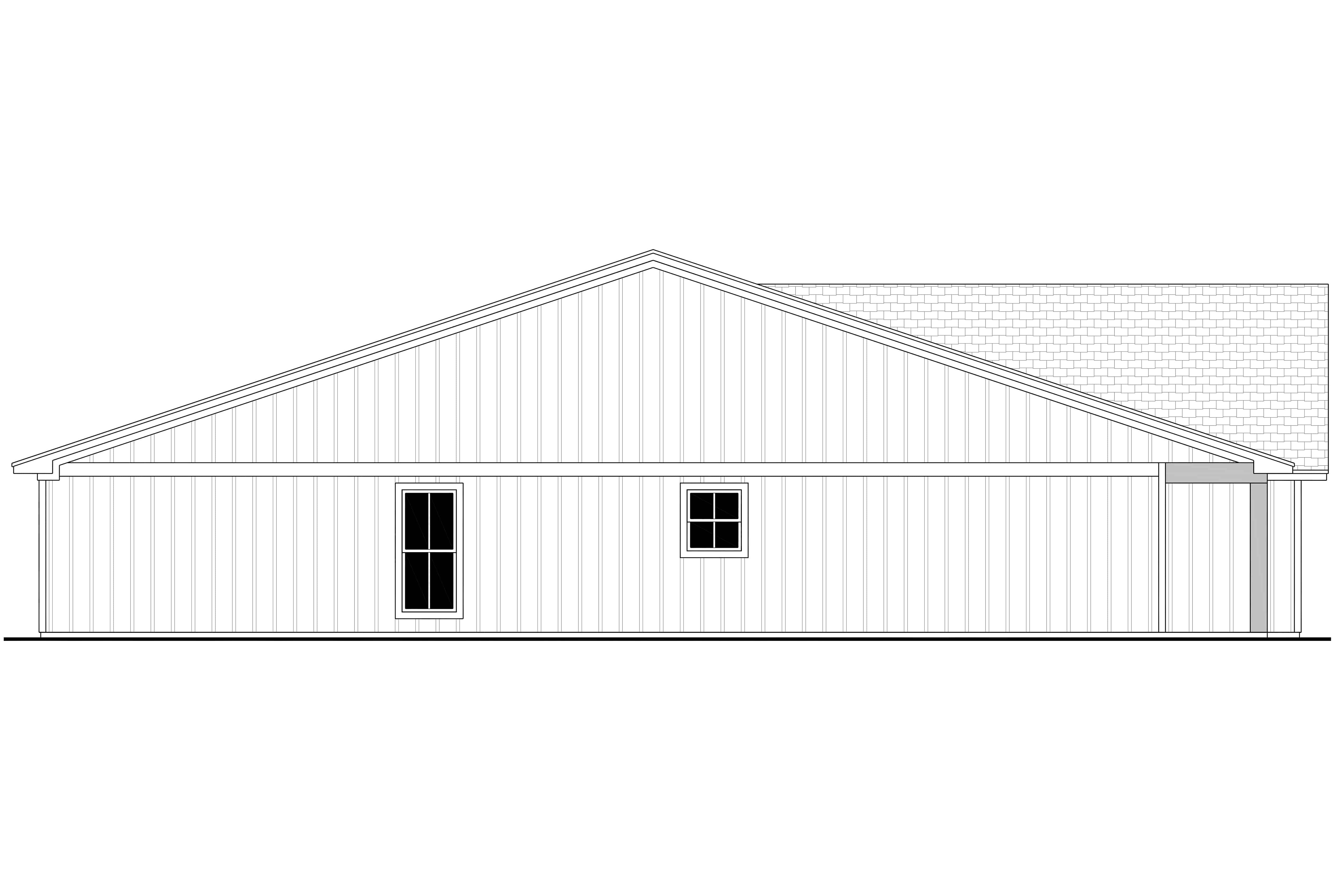 Home Plan Left Elevation of this 6-Bedroom,2496 Sq Ft Plan -142-1453