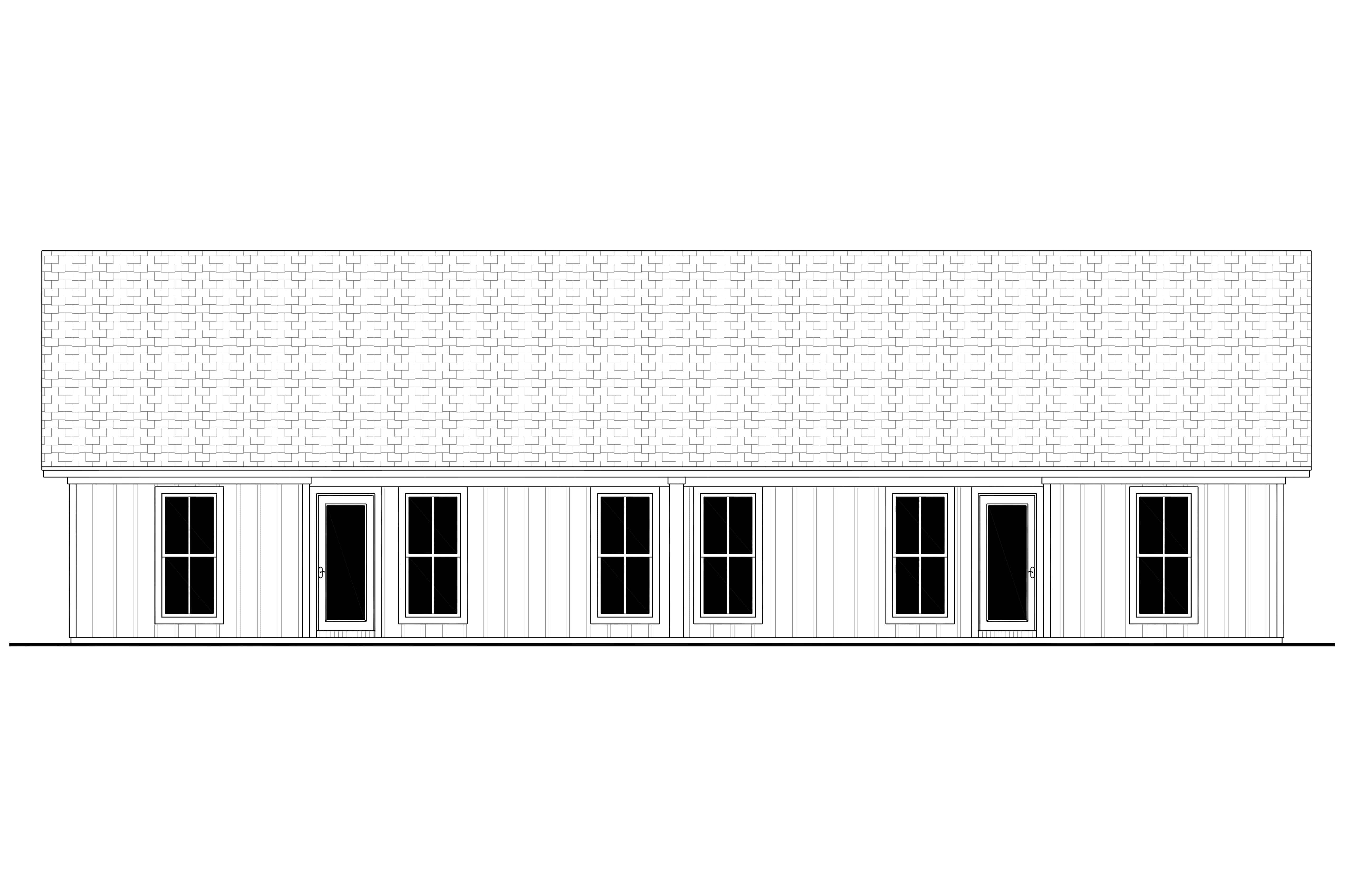 Home Plan Rear Elevation of this 6-Bedroom,2496 Sq Ft Plan -142-1453