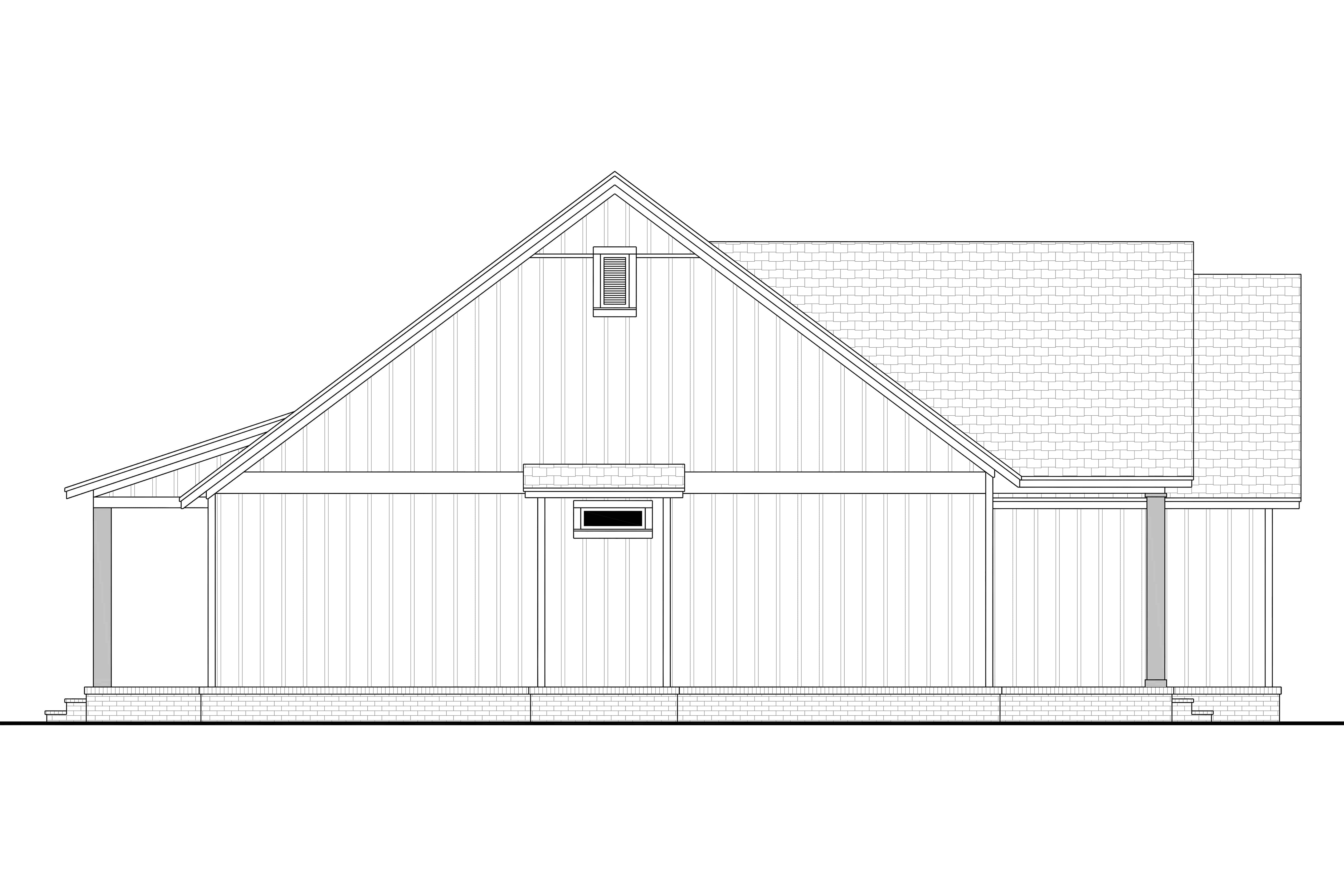 Home Plan Left Elevation of this 3-Bedroom,1797 Sq Ft Plan -142-1454