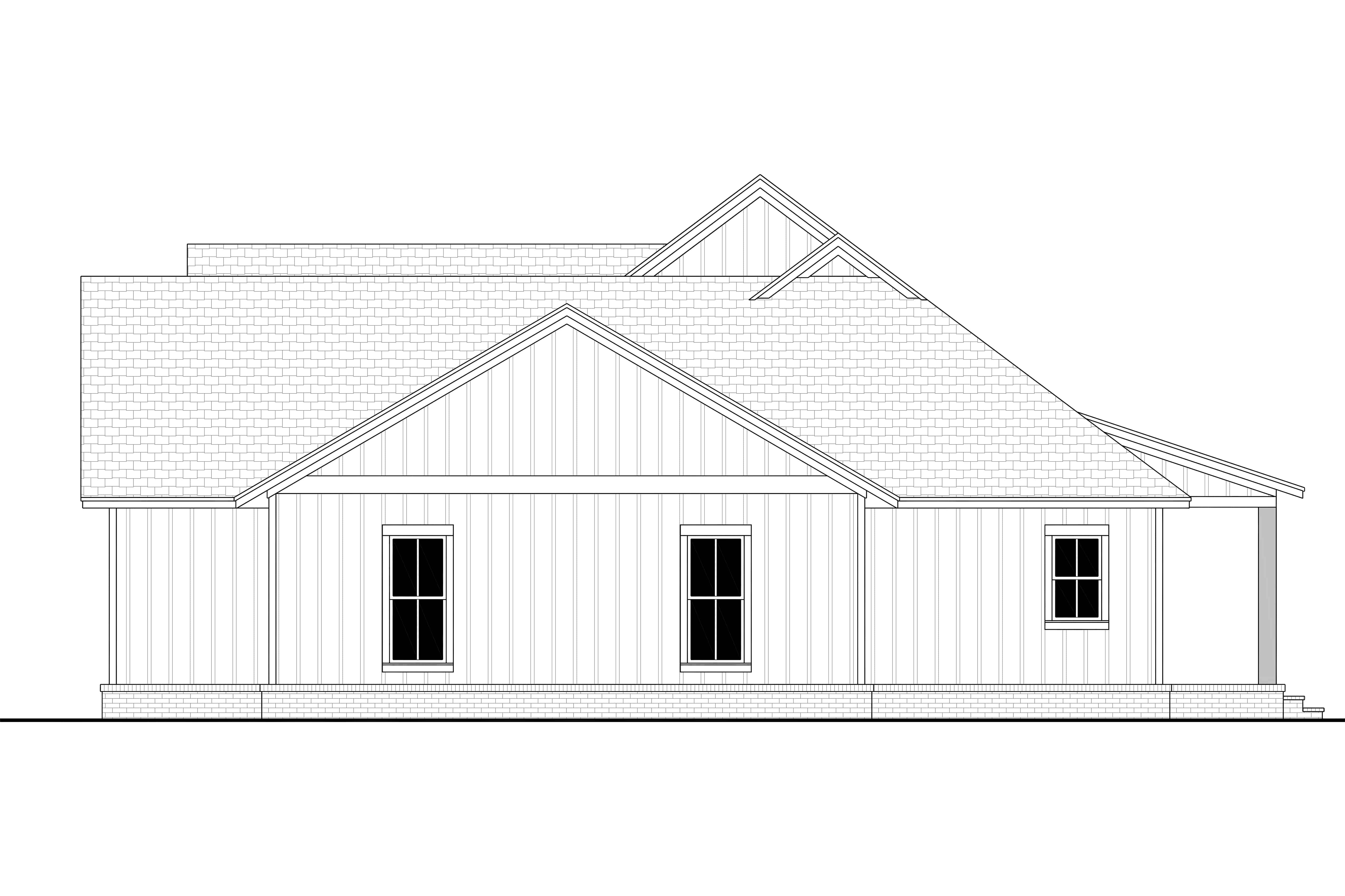 Home Plan Right Elevation of this 3-Bedroom,1797 Sq Ft Plan -142-1454