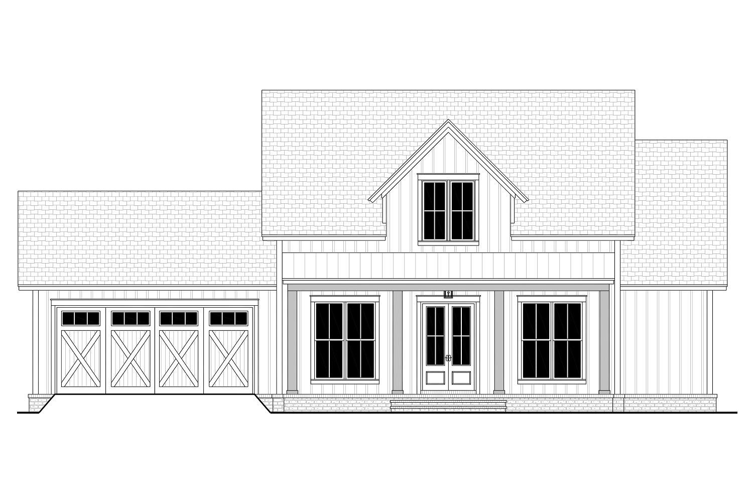 Home Plan Front Elevation of this 3-Bedroom,1479 Sq Ft Plan -142-1456
