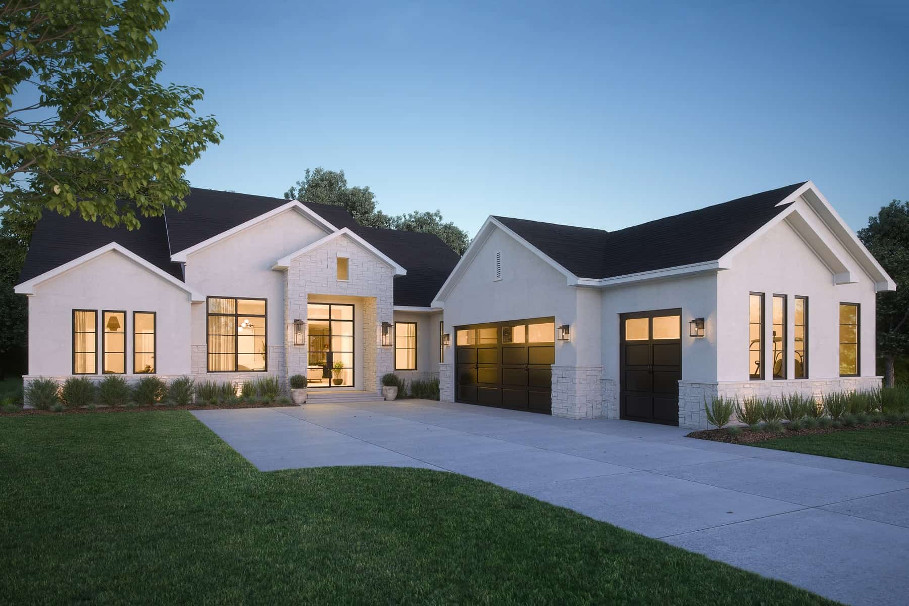 Front View of this 3-Bedroom,2726 Sq Ft Plan -142-1460