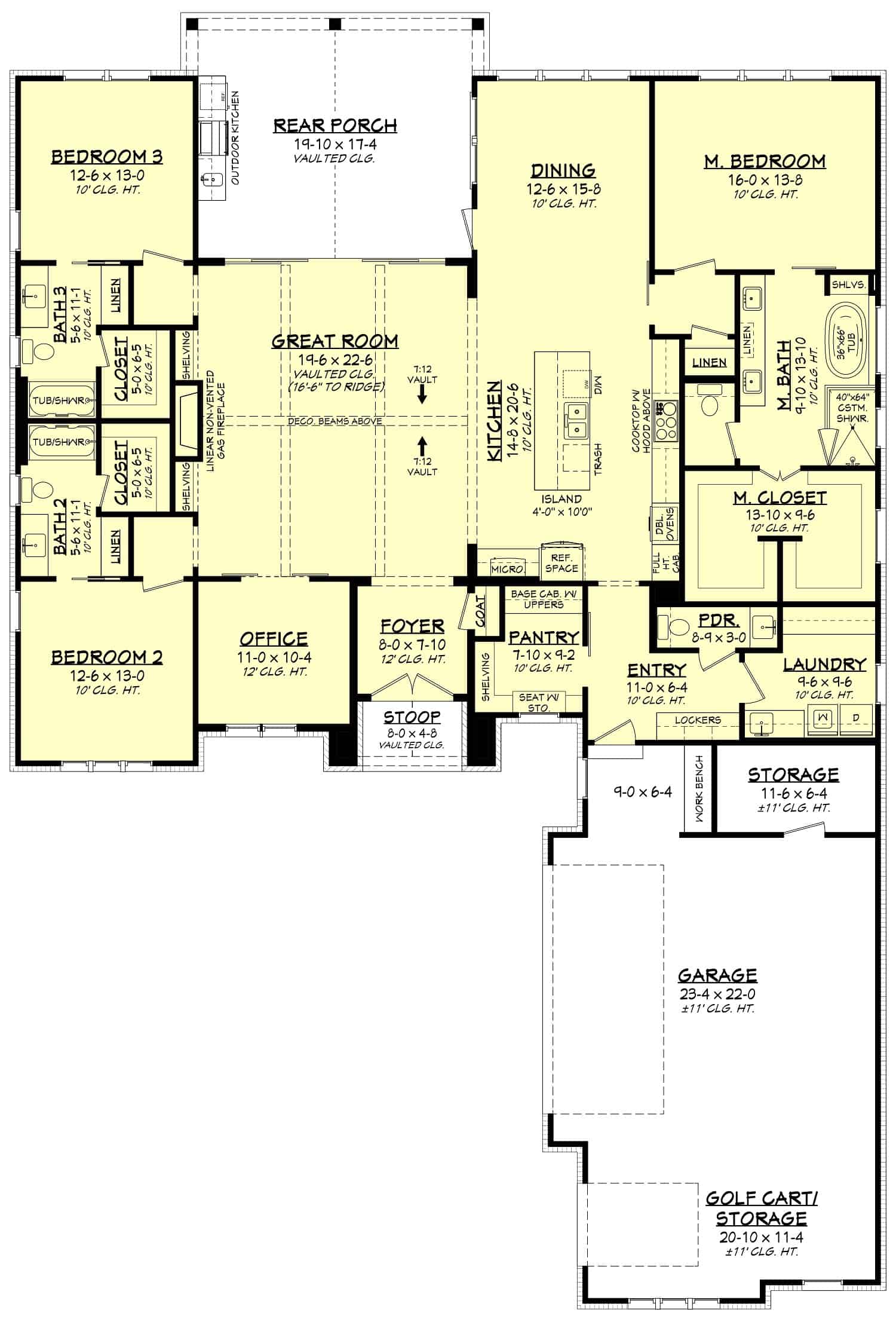 Main Level of Transitional Plan #142-1460